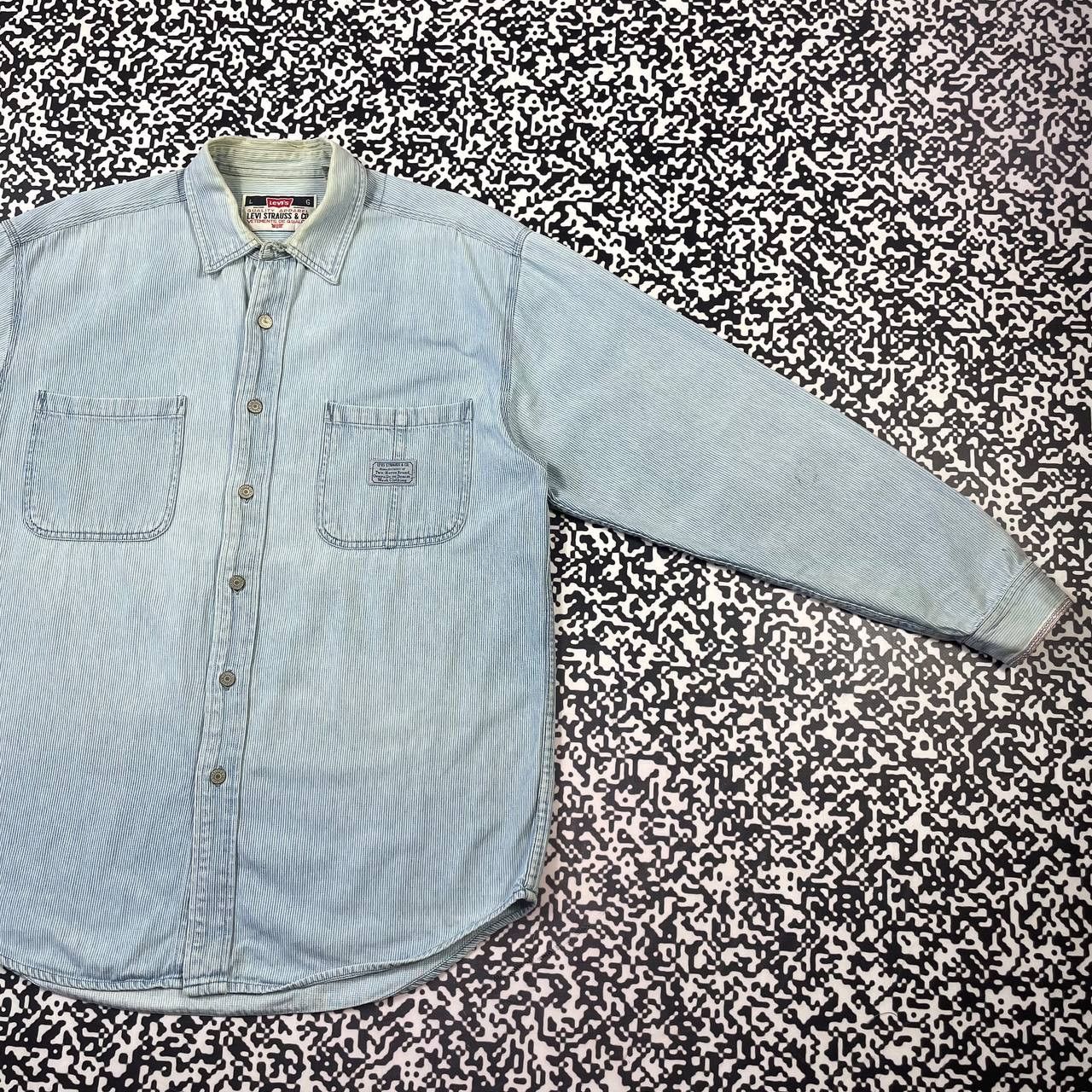 Levi's Vintage Clothing Vintage 90s Levis Rare Western Work Wear Style Shirt Size US L / EU 52-54 / 3 - 8 Thumbnail