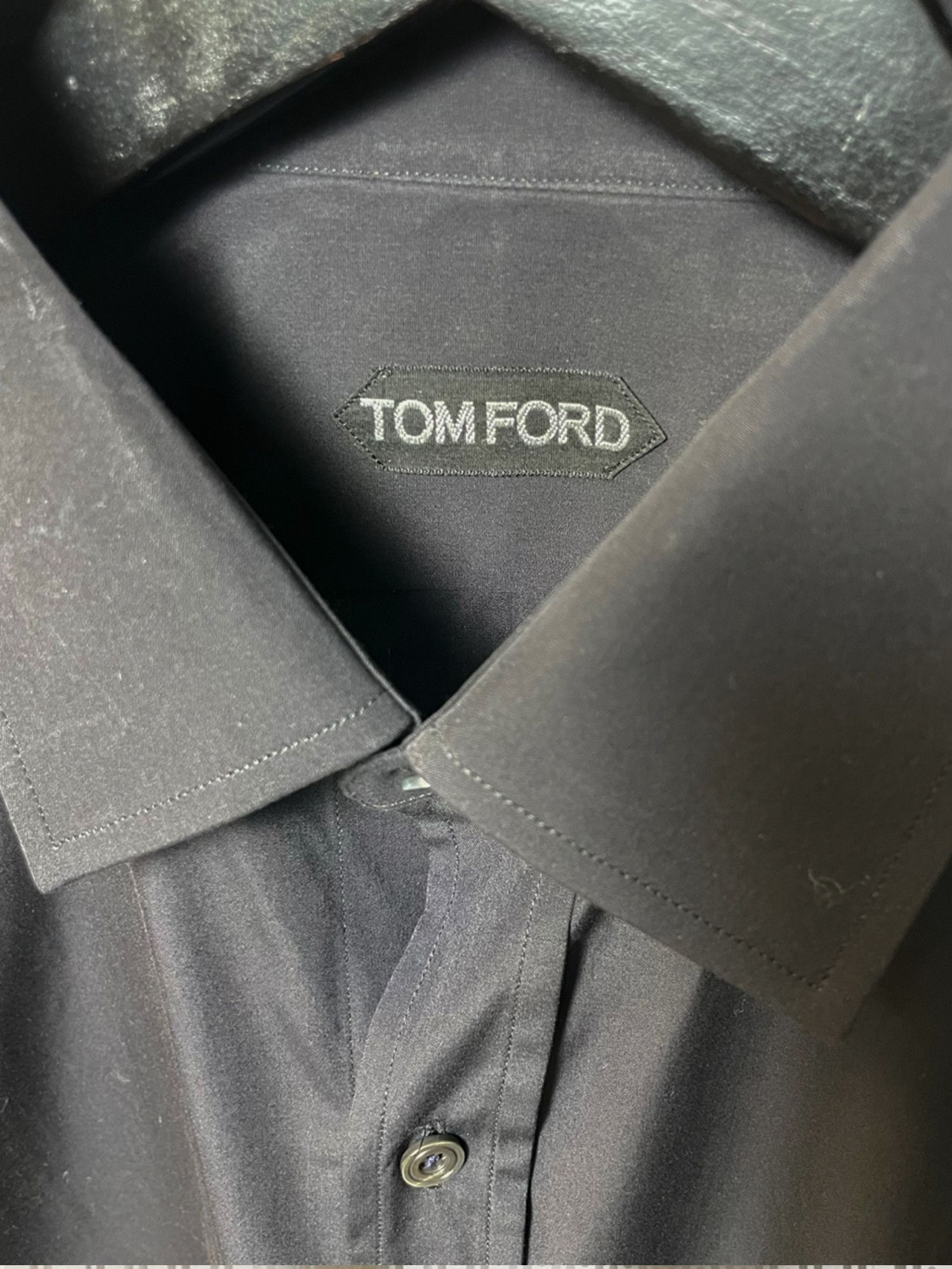 Tom Ford TOM FORD Mens Cotton Poplin Shirt Size US XS / EU 42 / 0 - 4 Thumbnail