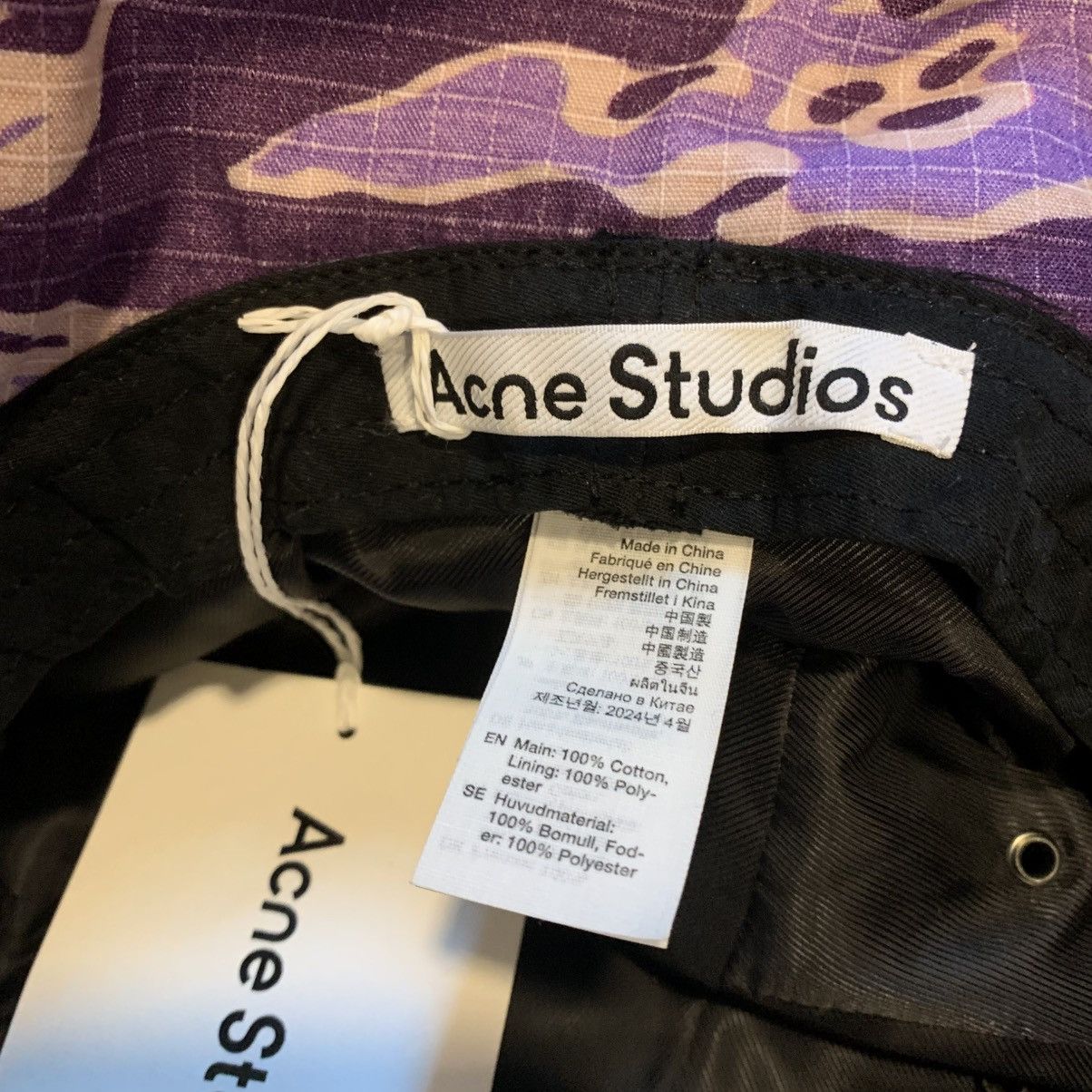 Acne Studios ACNE STUDIOS PURPLE CAMOU BUCKET HAT Size ONE SIZE - 6 Thumbnail