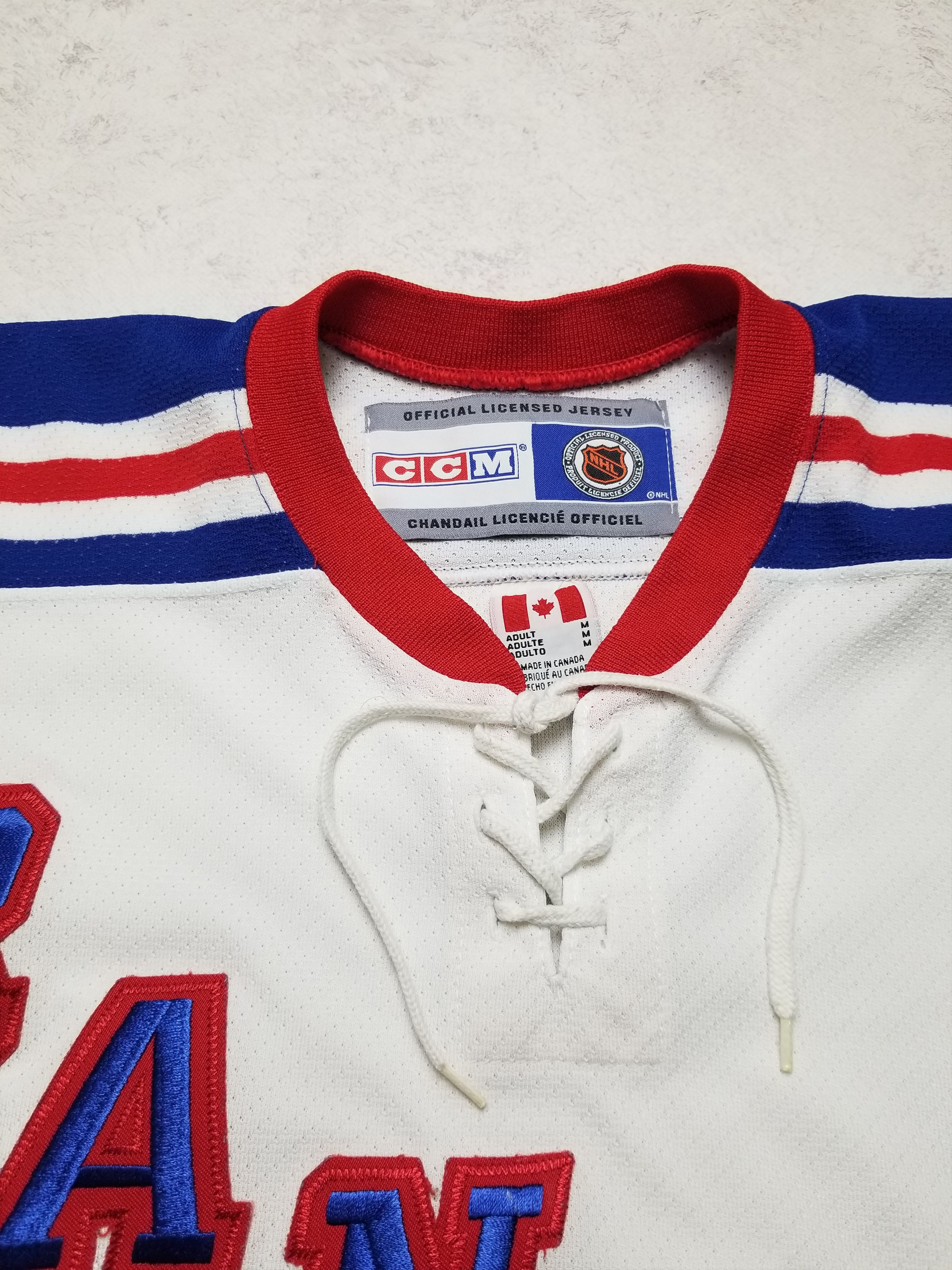 Ccm Vintage 90s New York Rangers CCM Hockey NHL Blank Jersey Size US M / EU 48-50 / 2 - 9 Thumbnail