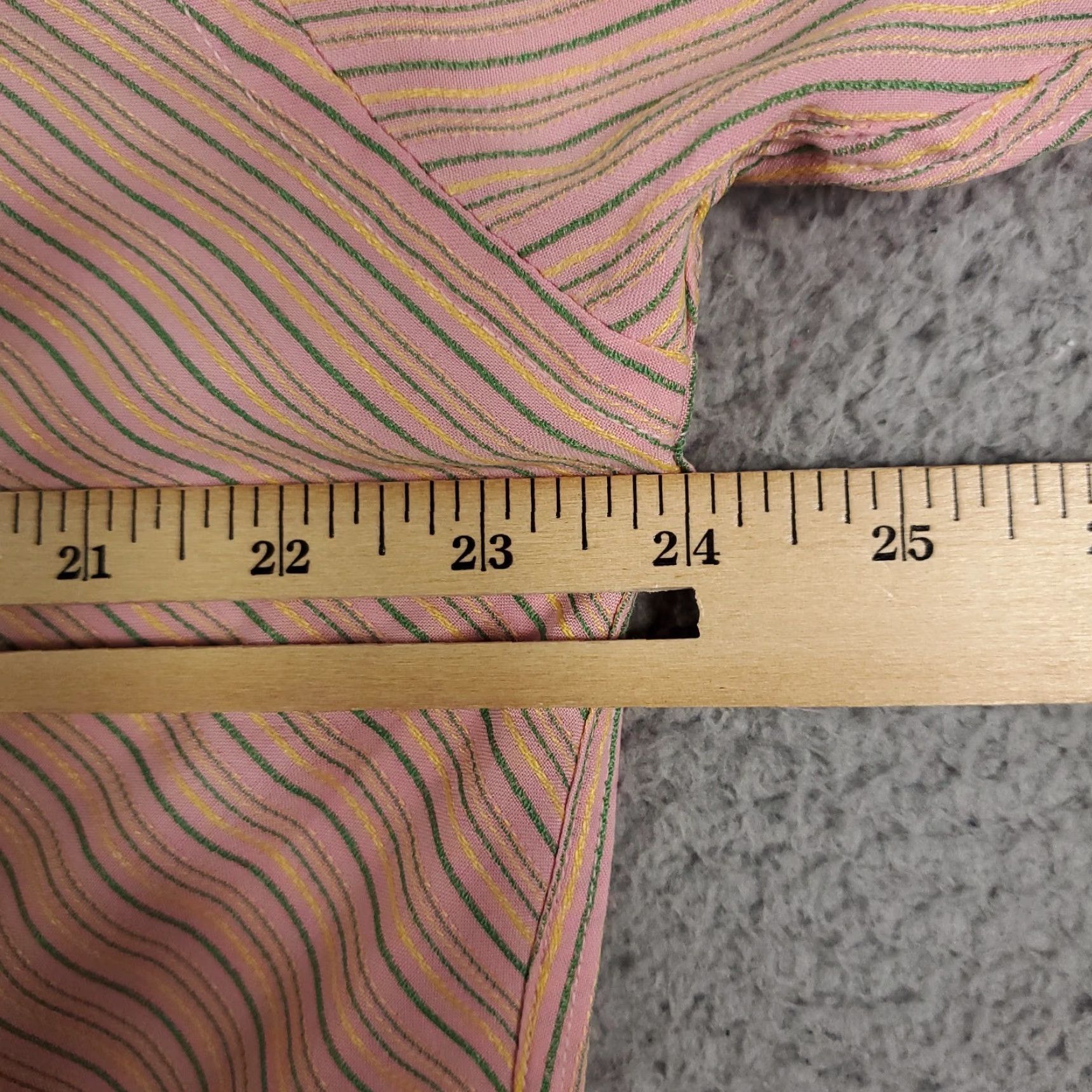 BUGATCHI BUGATCHI UOMO Shirt Mens Large Peach Striped Button-Up Long Sleeve Cotton Classic / Preppy Colorful Business Casual Formal Workwear Mens L Peach/Coral Size US L / EU 52-54 / 3 - 7 Thumbnail
