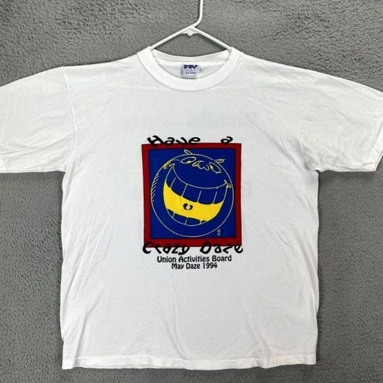 Vintage VINTAGE MV Sport T-Shirt White Blue Single Stitch Tee Made In USA Mens XL Size US XL / EU 56 / 4 - 2 Thumbnail