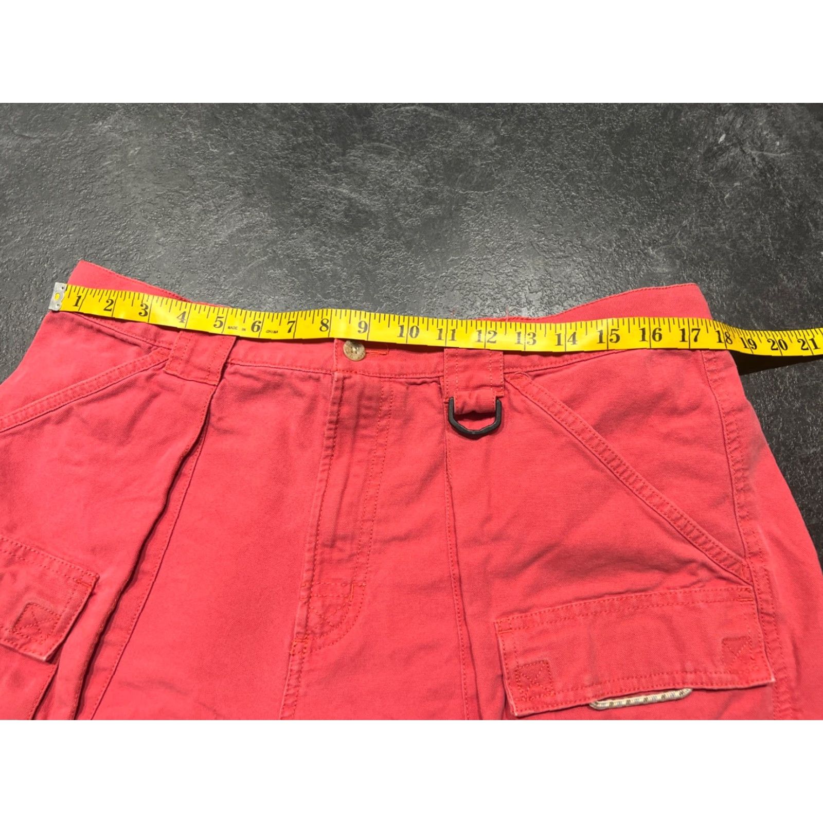 Vintage Columbia PFG Swim Trunks Mens L Red 7L Salmon Light Red Omni-Shade Fishing Short Trunks Men Swim Bottoms Size US 33 - 6 Thumbnail