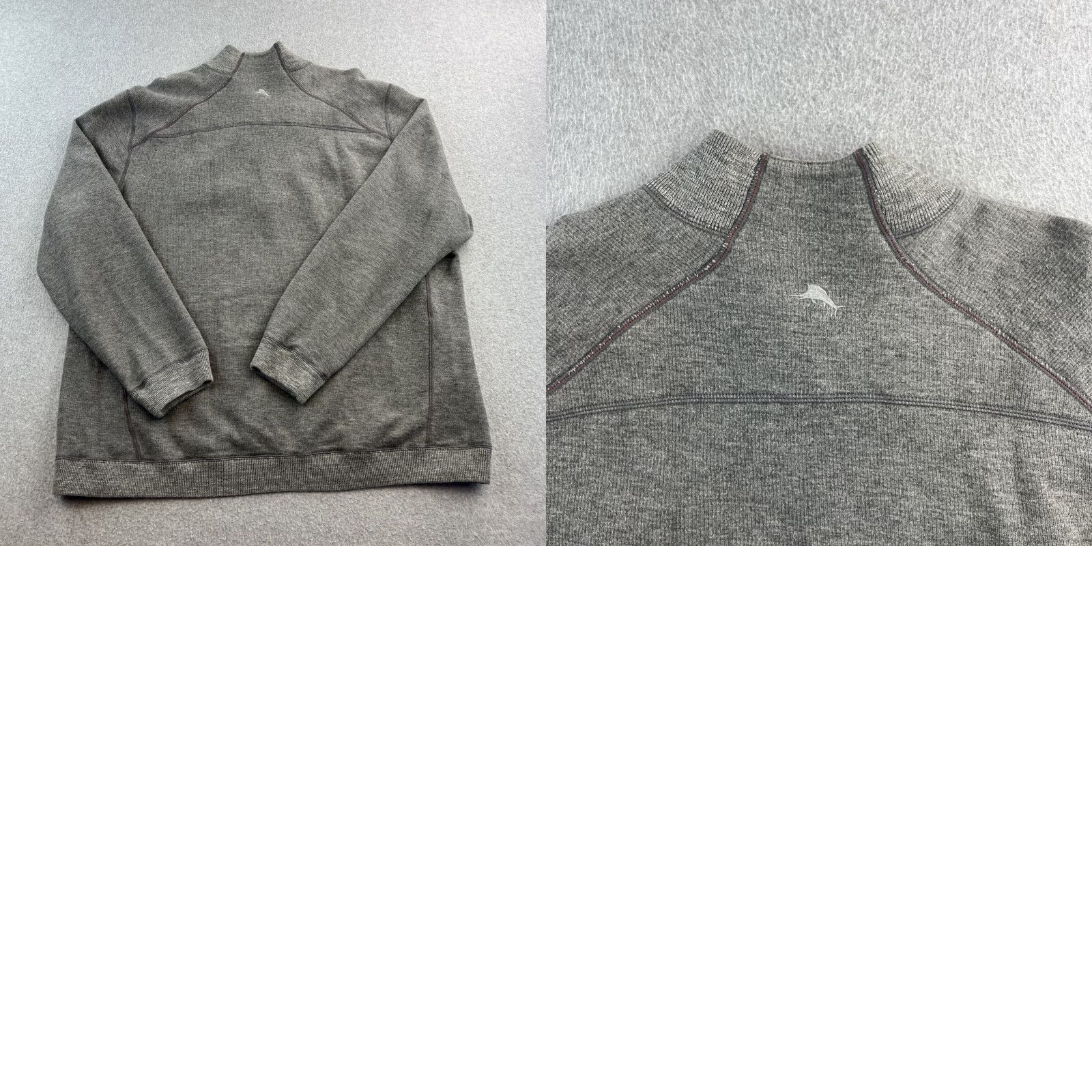 Tommy Bahama Tommy Bahama Sweater Men’s XL Gray Long Sleeve 1/4 Zip Knit Pullover Preppy Shirt Men XL Gray Knit Pullover 1/4 Zip Classic Outdoor Preppy Mens Size US XL / EU 56 / 4 - 9 Thumbnail