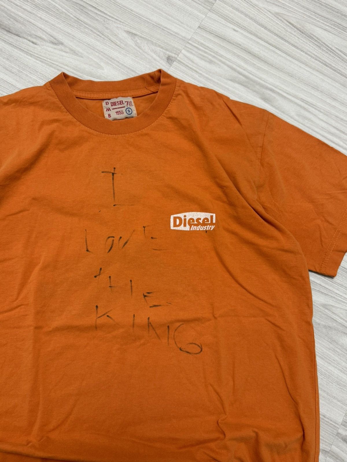 Diesel × Vintage Vintage Y2K Diesel Industry Big Logo Orange tee Size US M / EU 48-50 / 2 - 8 Thumbnail