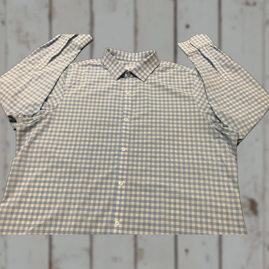 Mizzen+Main VINTAGE Mizzen+Main Men's Shirt 2XL Button-Up Collared Plaid Long Sleeve Breathable Stretch Fall Winter Spring Casual Workwear Size US XXL / EU 58 / 5 - 1 Thumbnail