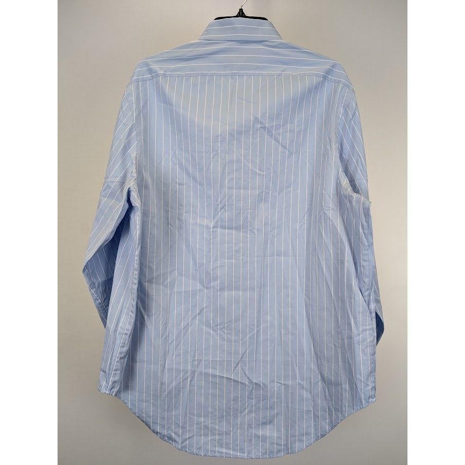o1rshd1 Stripe Button Up Shirt in Light Blue/White