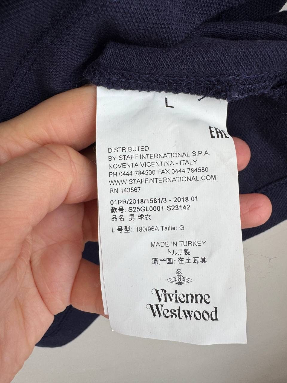 Vivienne Westwood Vivienne Westwood men's polo shirt blue size L Size US L / EU 52-54 / 3 - 5 Thumbnail
