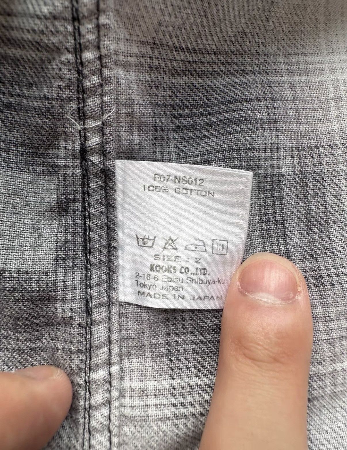 Number (N)ine Number Nine 07aw plaid phantom shirt Size US M / EU 48-50 / 2 - 4 Thumbnail