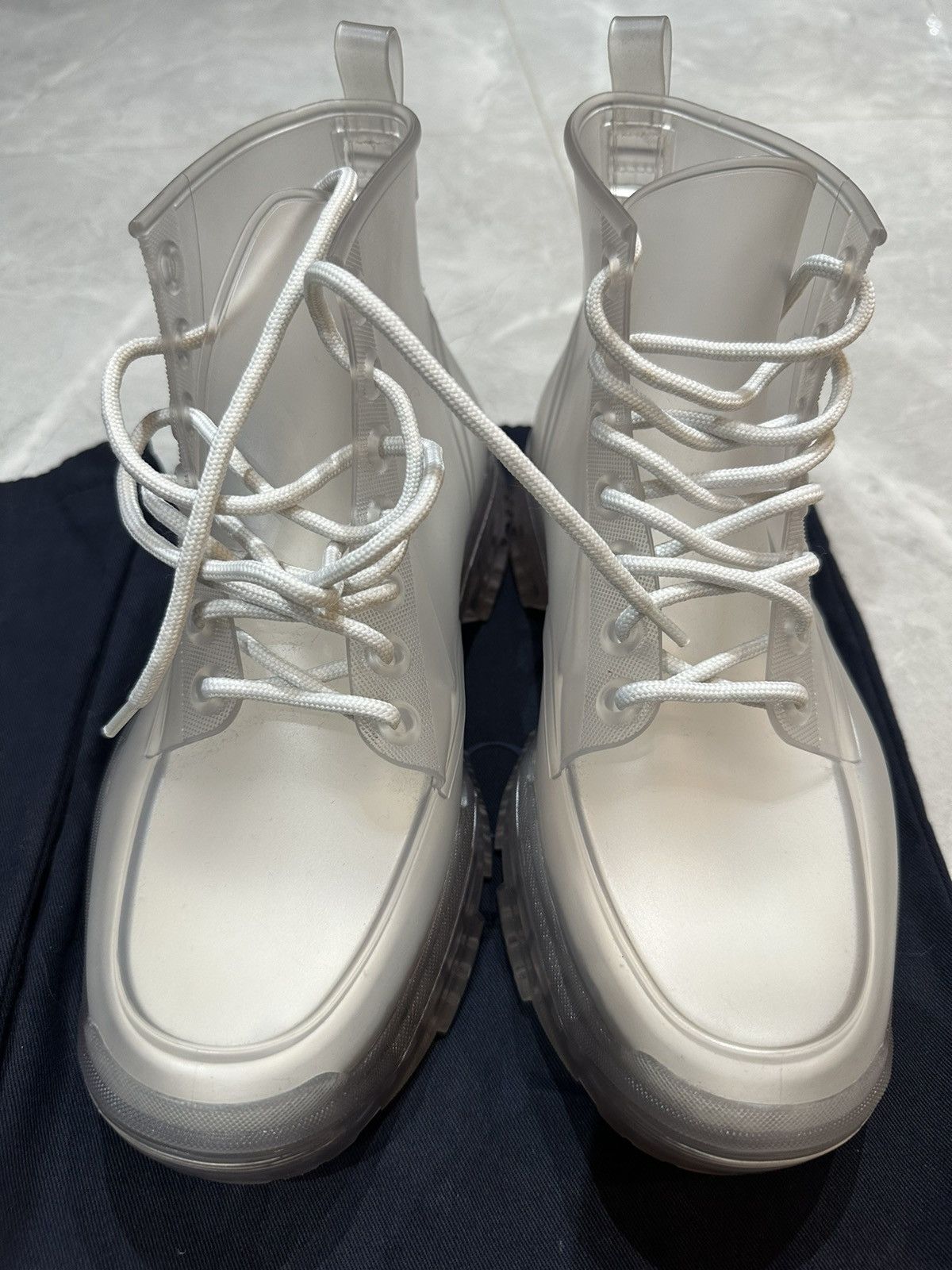 Daniel Arsham × Dior Dior x Daniel Arsham Transparent Relic Boots Size US 8.5 / EU 41-42 - 11 Thumbnail