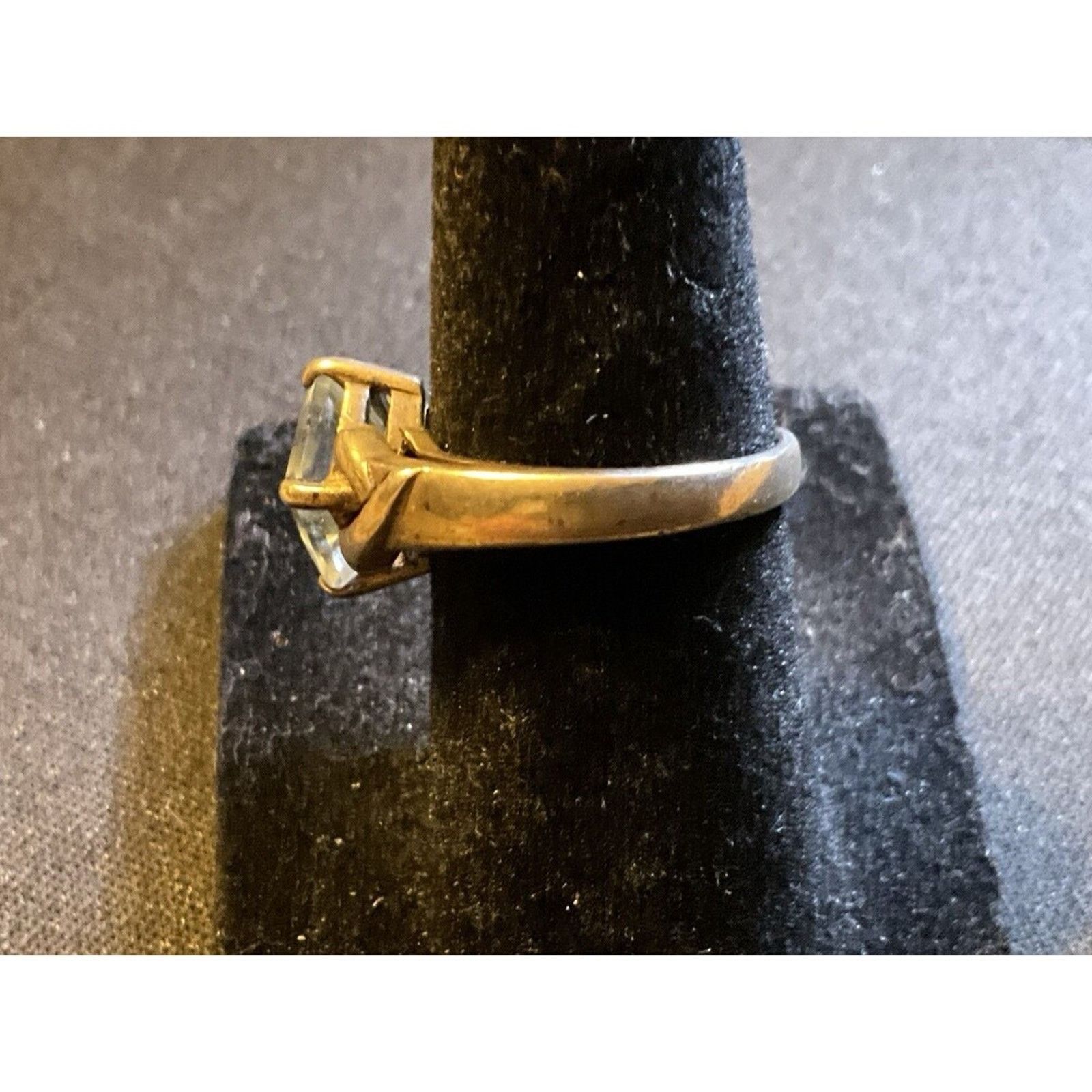 Other Vintage 925 Sterling Silver With Blue Topaz Stone Size 5.75 Size ONE SIZE - 3 Thumbnail