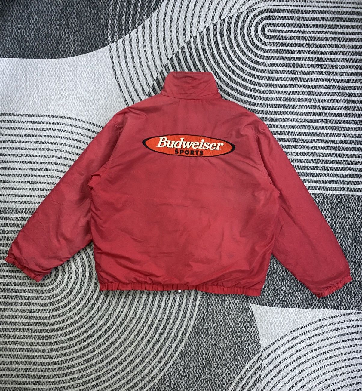 Budweiser Vintage Budweiser Sports Embroidered Zipper Jacket Size US XL / EU 56 / 4 - 1 Thumbnail