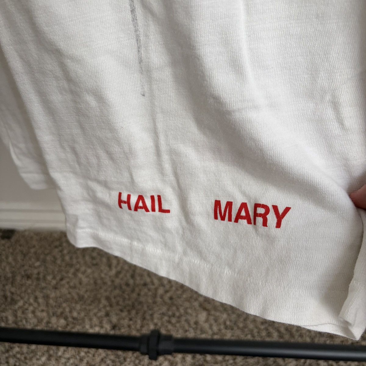 Off-White Off White FW15 Hail Mary Abloh Football Mens M Oversized Tee Size US M / EU 48-50 / 2 - 6 Thumbnail