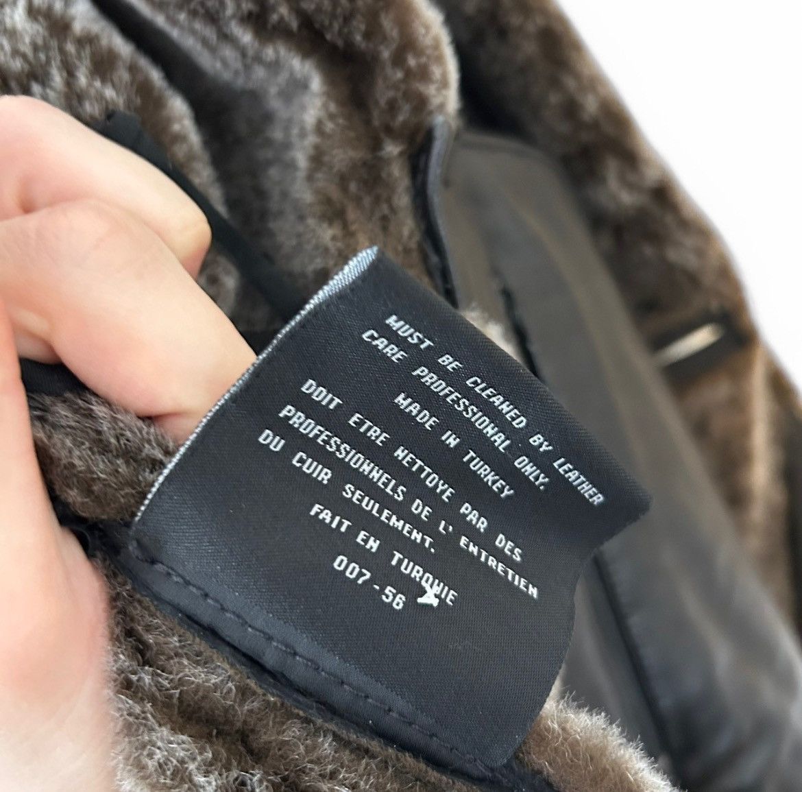 Vintage Marc New York Lambskin Brown Leather Shearing Jacket Size US XL / EU 56 / 4 - 4 Thumbnail