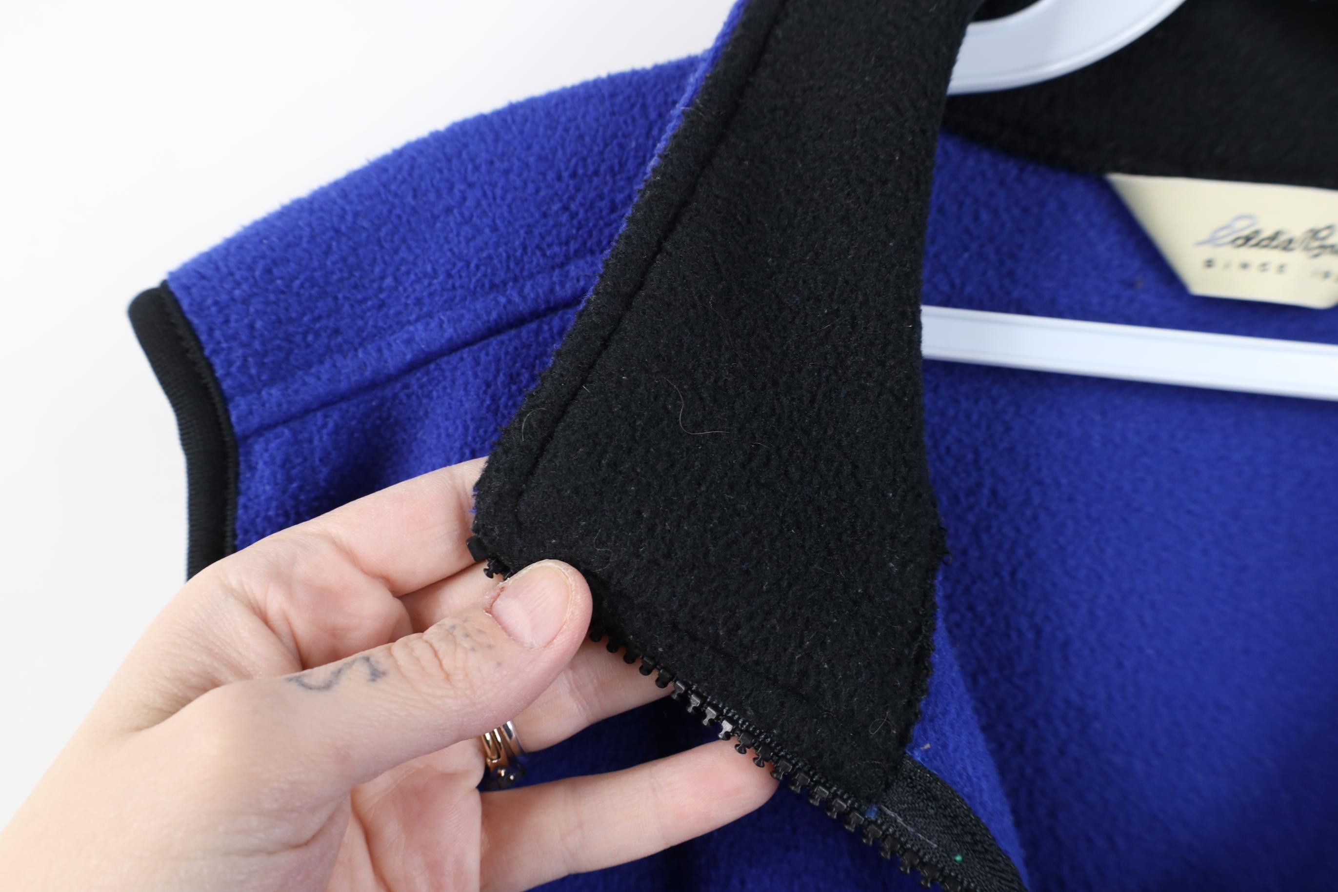 Eddie Bauer Vintage 90s Eddie Bauer Fleece Full Zip Vest Jacket Blue Size US L / EU 52-54 / 3 - 6 Thumbnail