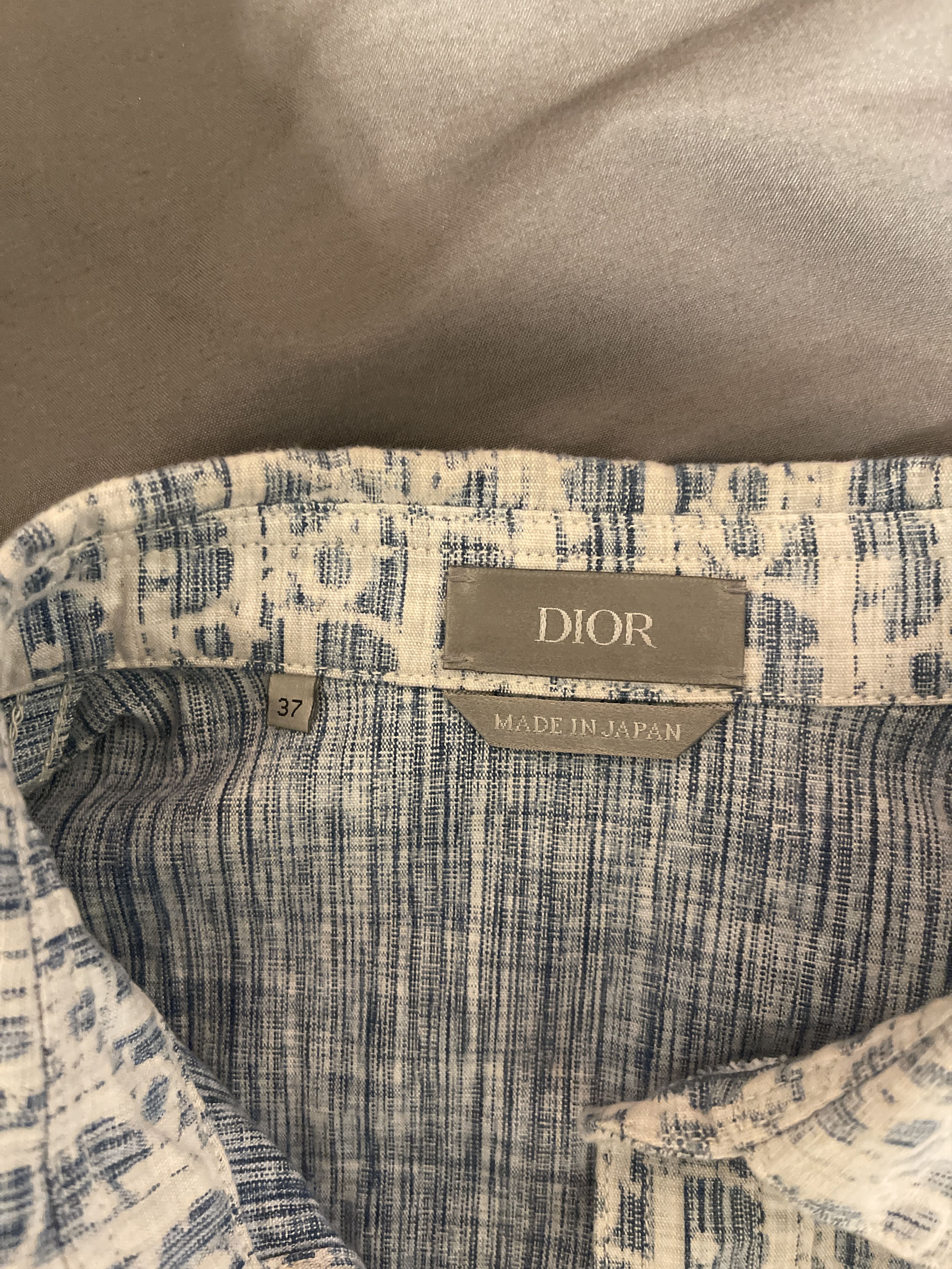 Dior Dior Oblique Kasuri Cotton Denim Overshirt Size US S / EU 44-46 / 1 - 6 Thumbnail