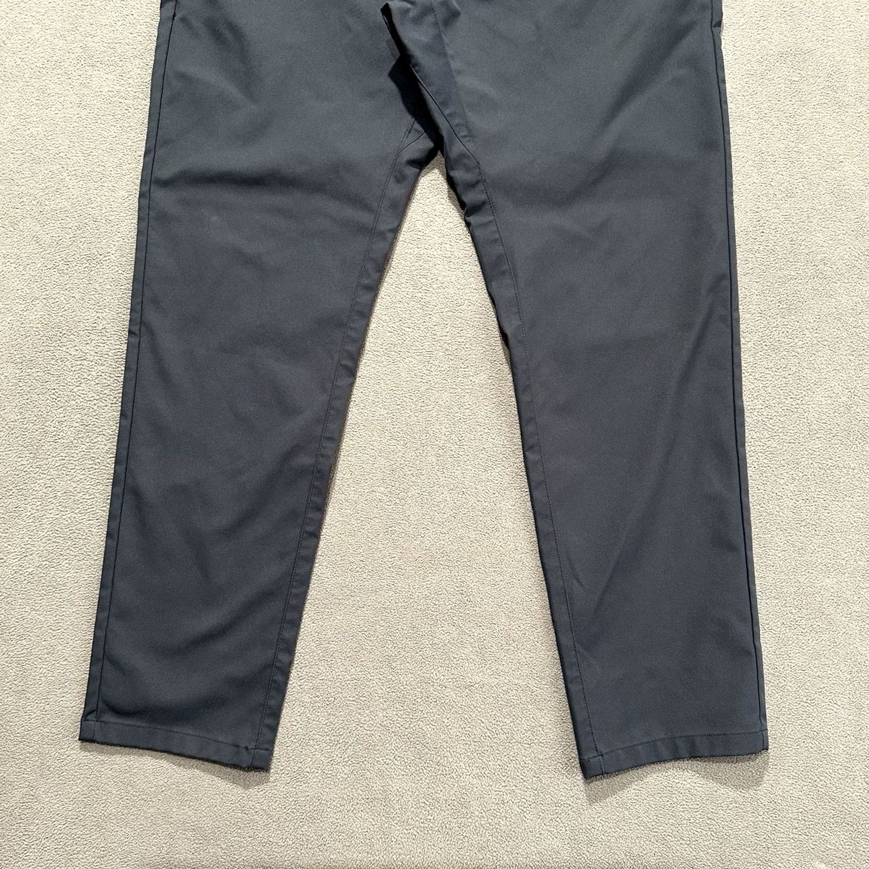 Vintage Jack Archer Jetsetter Tech Pants Mens 34x30 Deep Blue Polyester Chino Slim Fit Regular Rise 11" Inseam 28" 02/2024 Modern Golf City Preppy Size US 40 / EU 56 - 5 Thumbnail