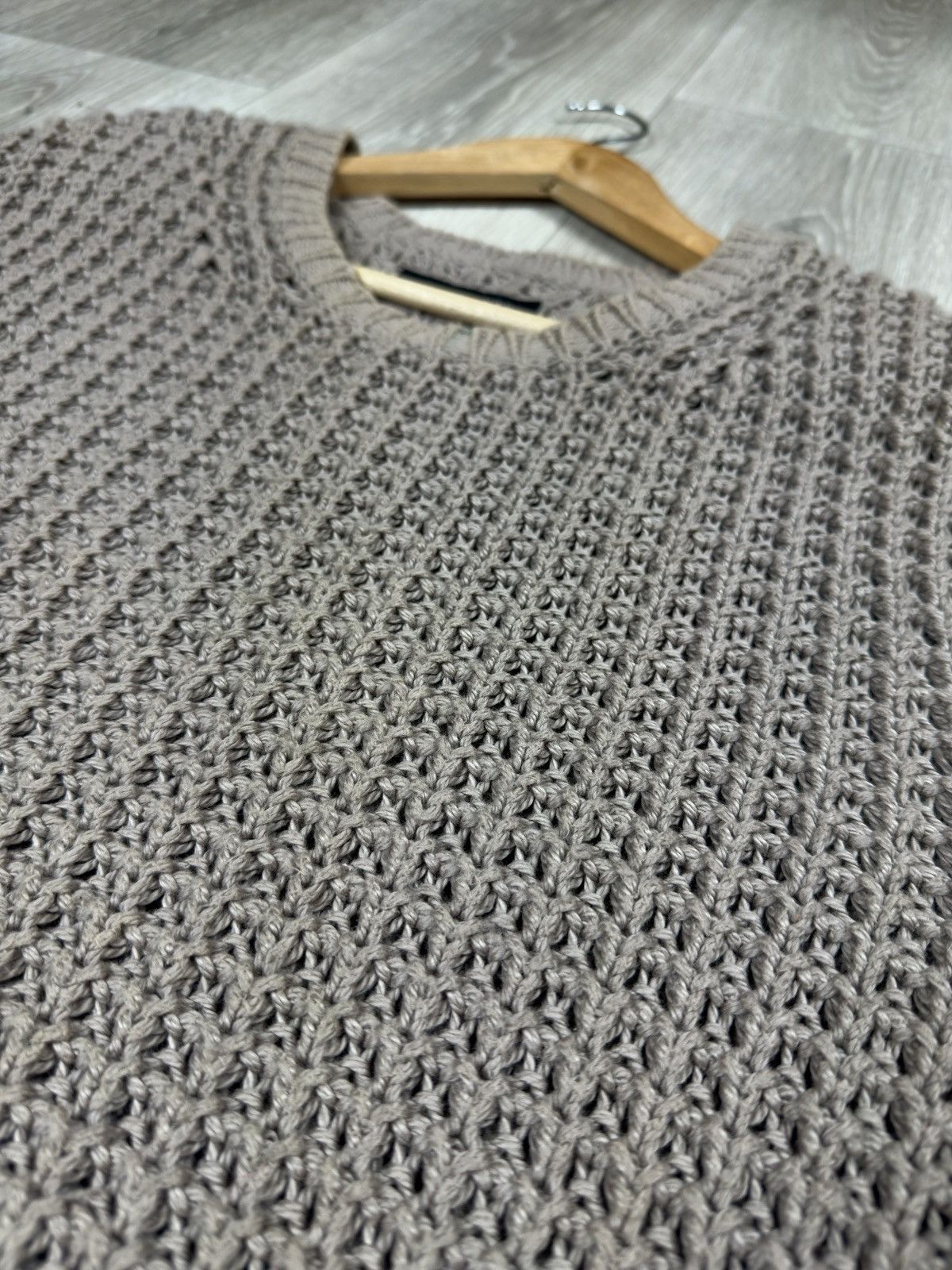 Allsaints Allsaints Chunky Open Knit Sweater Pullover Oversized L Size US XL / EU 56 / 4 - 8 Thumbnail
