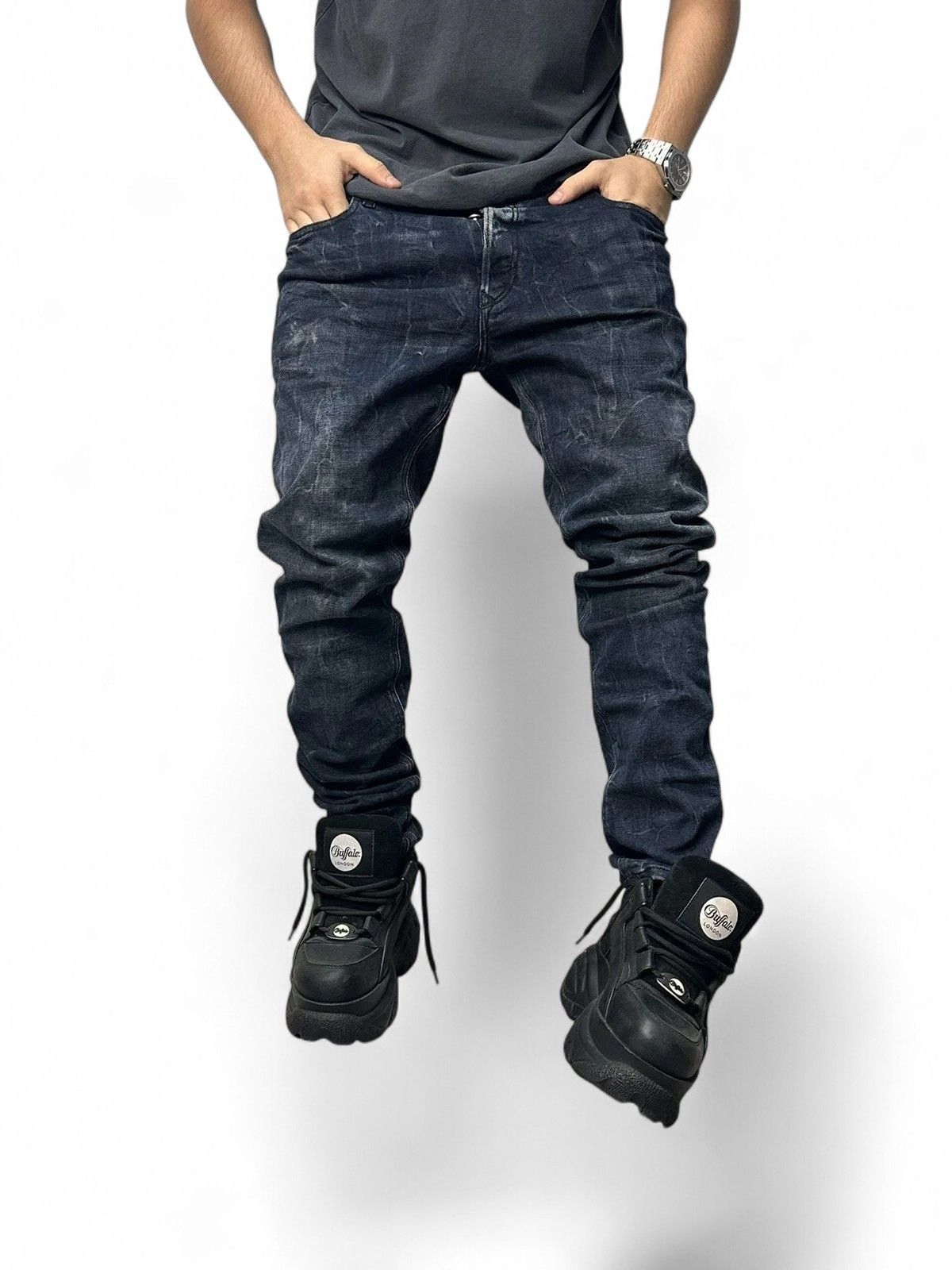14th Addiction Diesel blue denim pants vintage y2k straight baggy style Size US 34 / EU 50 - 1 Thumbnail
