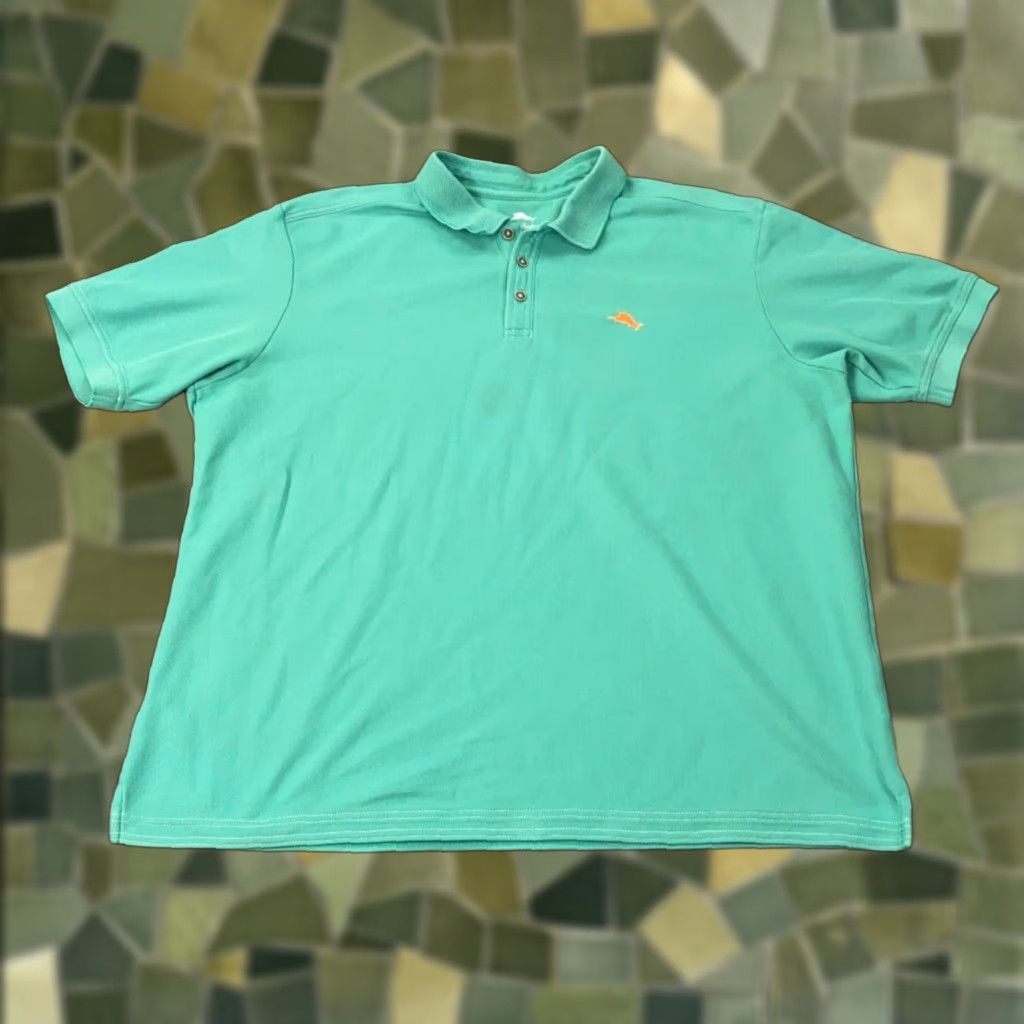 Tommy Bahama Tommy Bahama Polo Shirt Mens 2XL Blue Embroidered Golf Shirt Casual Cotton Polyester Knit Short Sleeve Collared Spread 2XL Mens Size US XXL / EU 58 / 5 - 1 Thumbnail