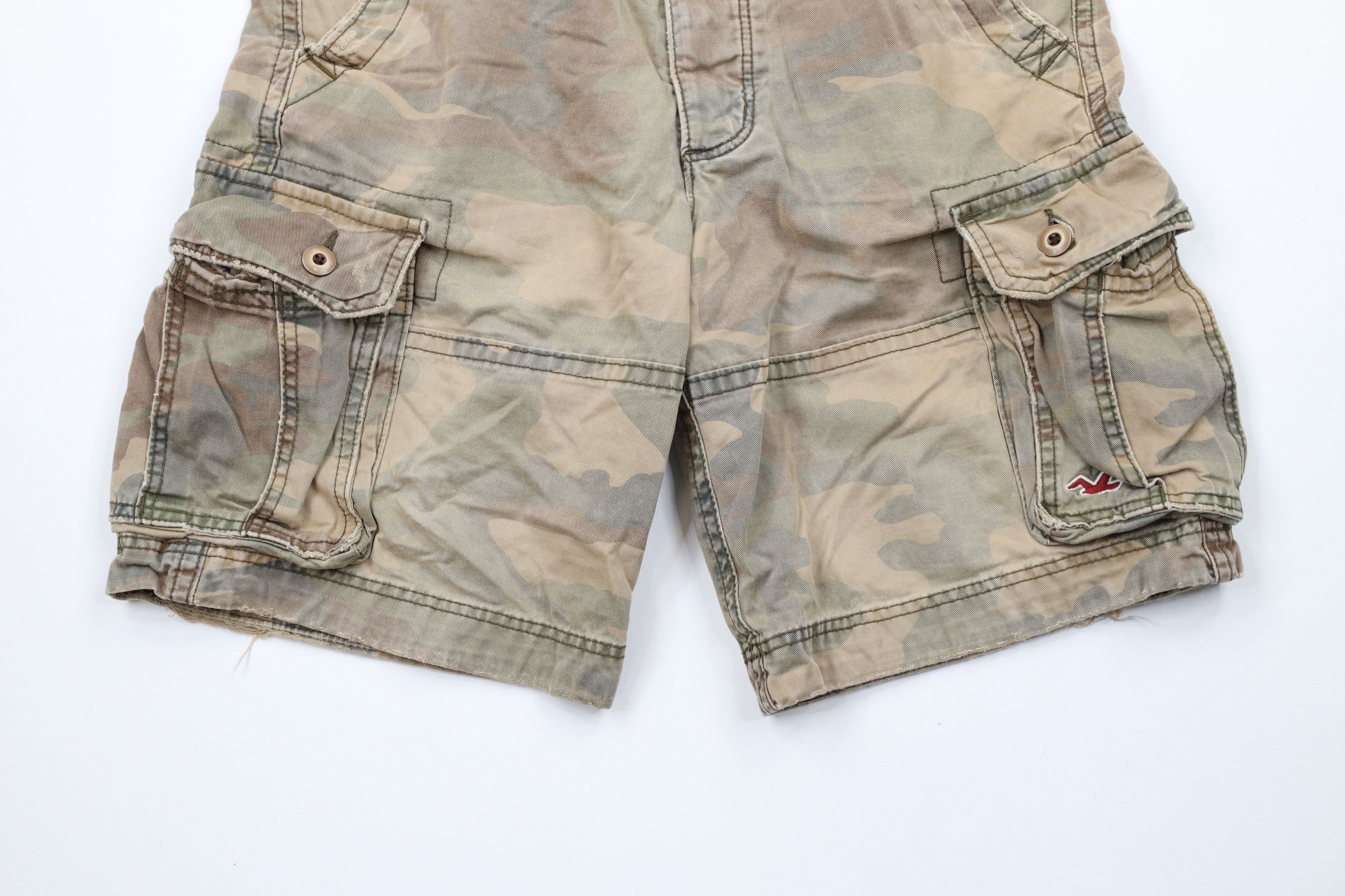 Vintage Hollister Heavyweight Fly Camouflage Cargo Shorts