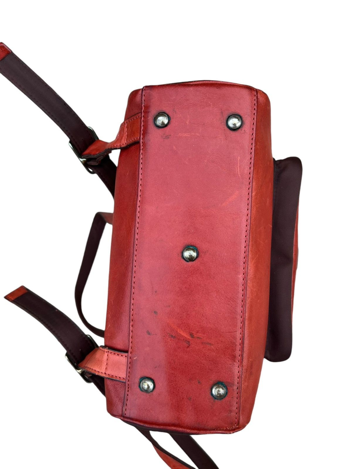 Leather Vintage Dakota Japan Distressed Patina Leather Backpack Bag Size ONE SIZE - 18 Thumbnail