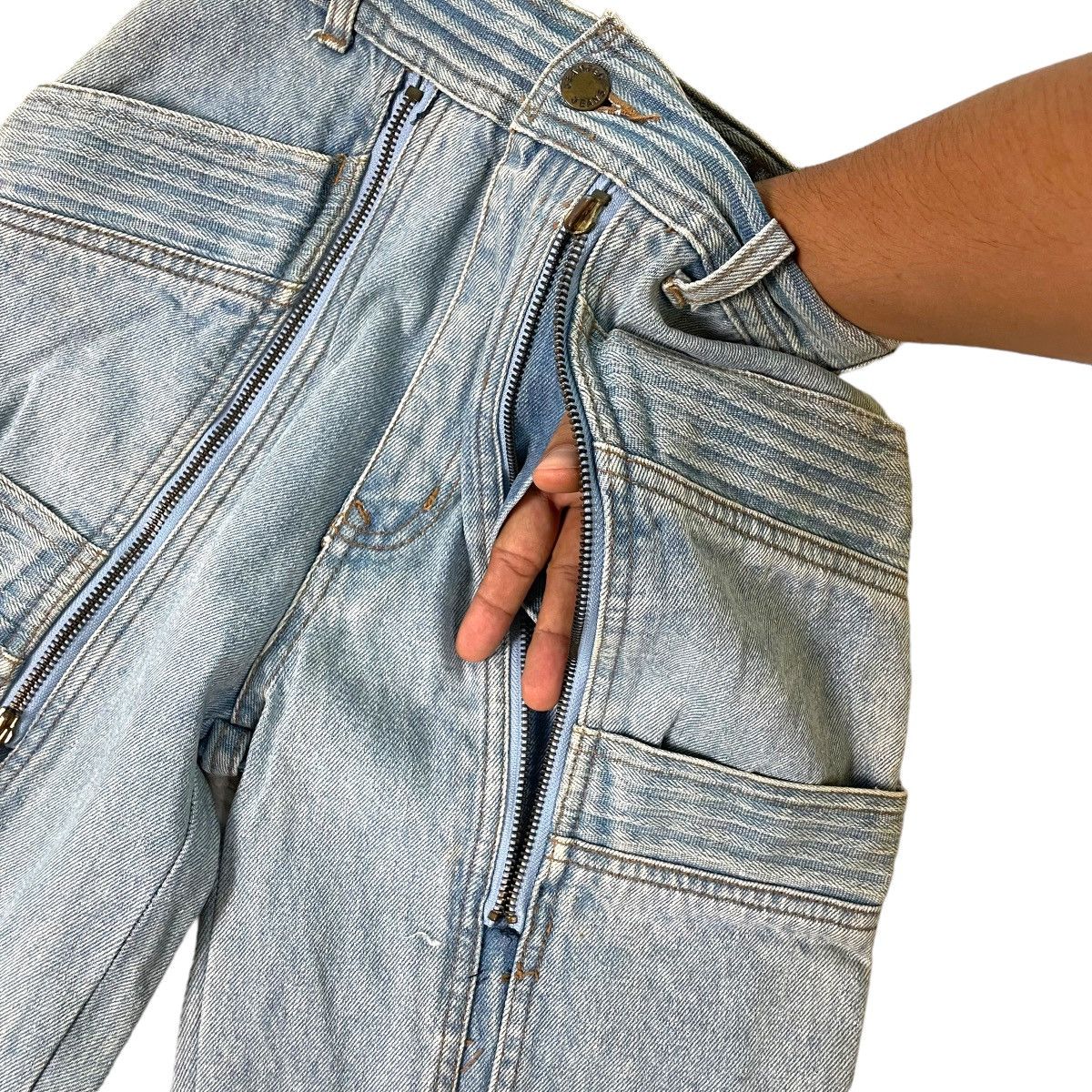 Japanese Brand 🔥LAST PRICE🔥 Japanese Nice design Multizipper Clown Jeans Size US 26 / EU 42 - 10 Thumbnail