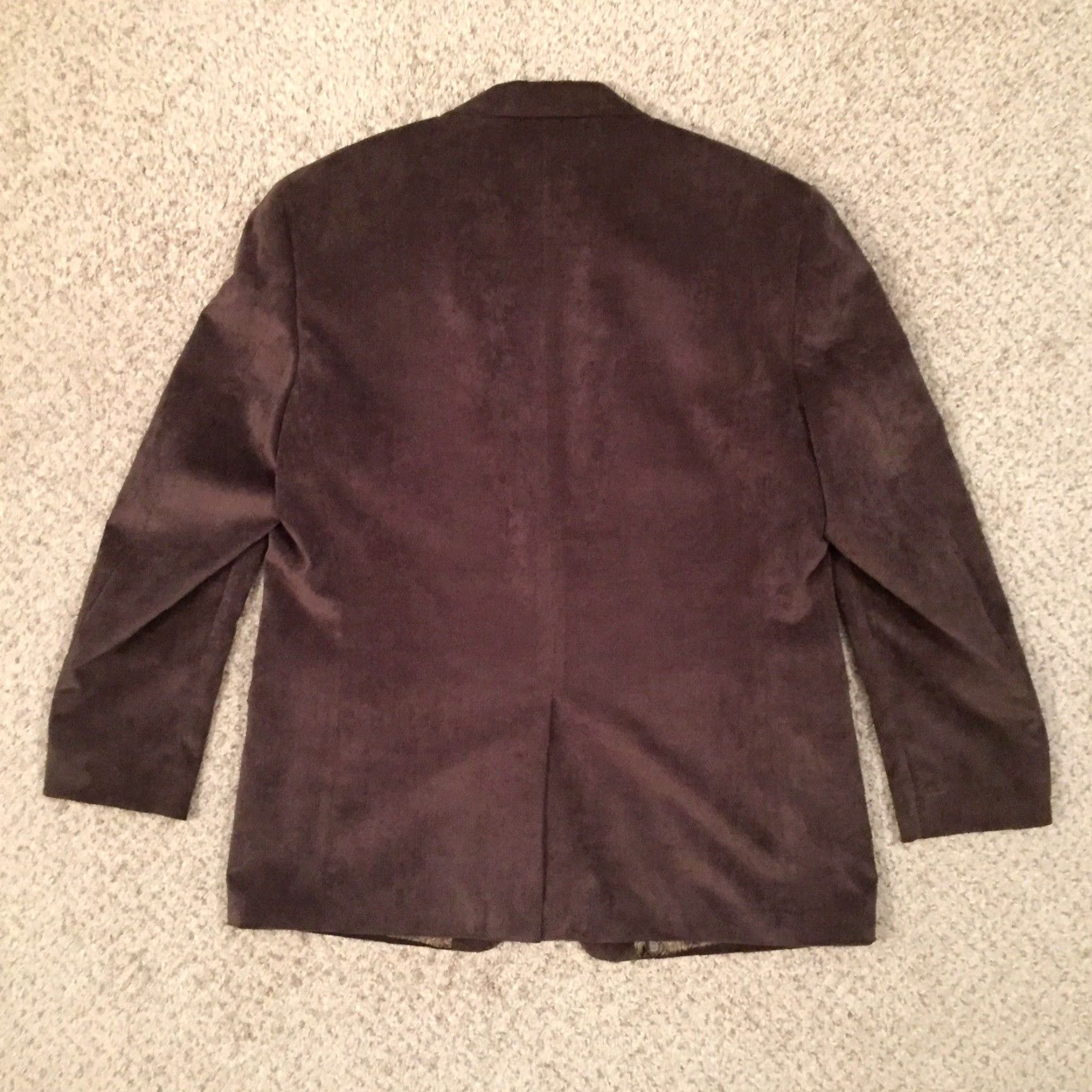 Chaps Chaps Blazer Mens 44 Regular Brown Corduroy Two Button Single Vent Jacket Coat Mens Apparel Size 44R - 7 Thumbnail