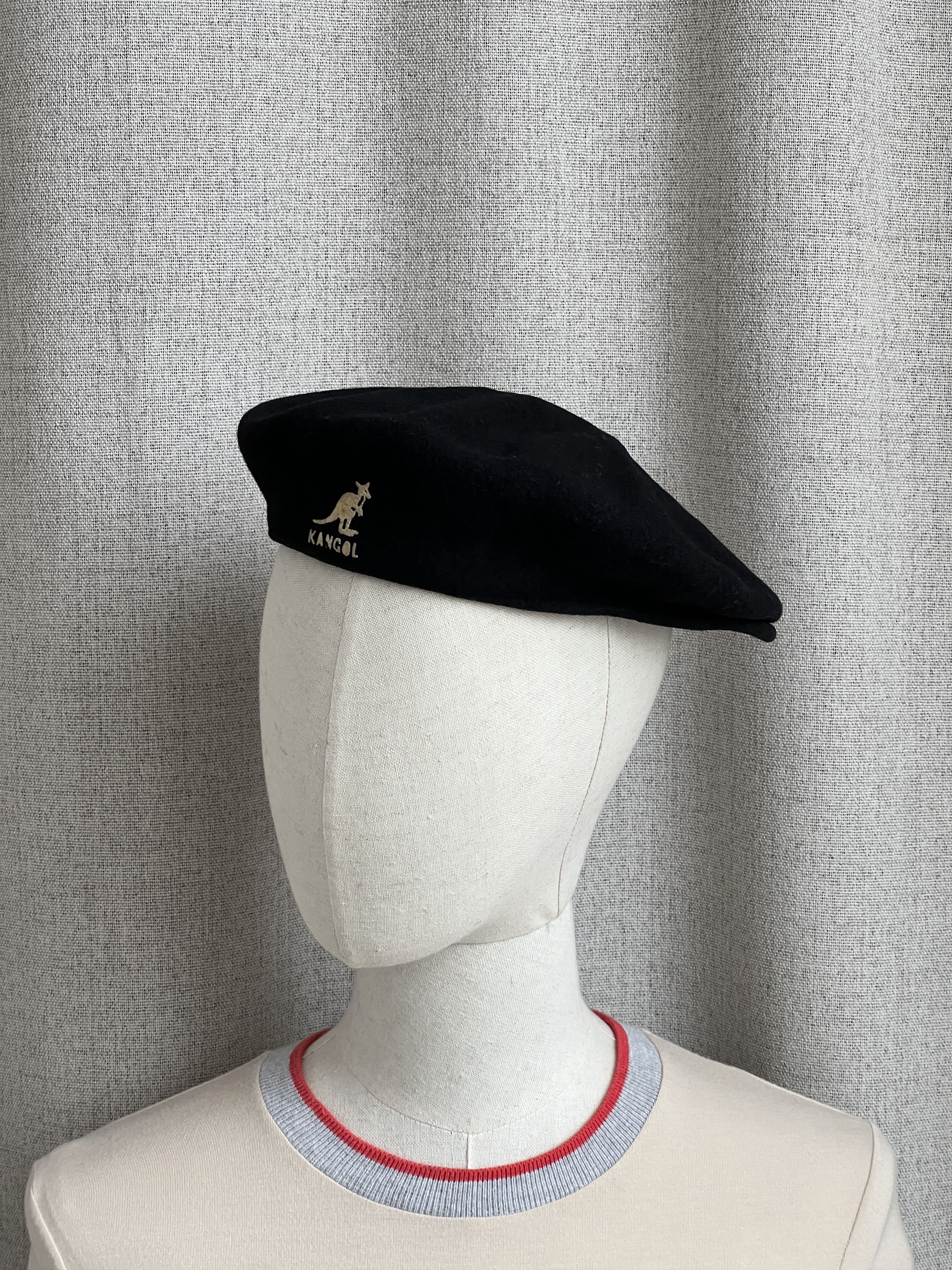 Kangol Vintage Kangol Black Wool Hat Size ONE SIZE - 3 Thumbnail