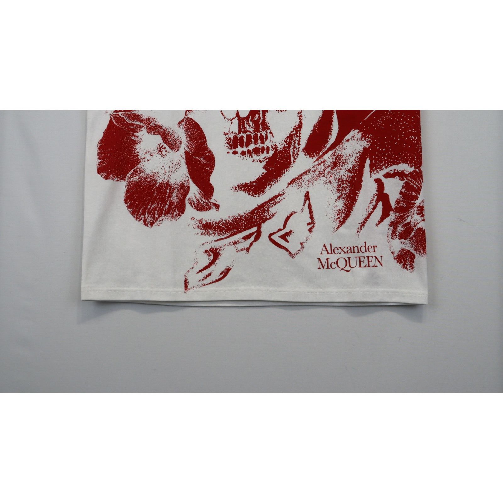 Alexander McQueen o1rshd1 ***Defective / T-Shirt in White/Red Size US S / EU 44-46 / 1 - 3 Thumbnail