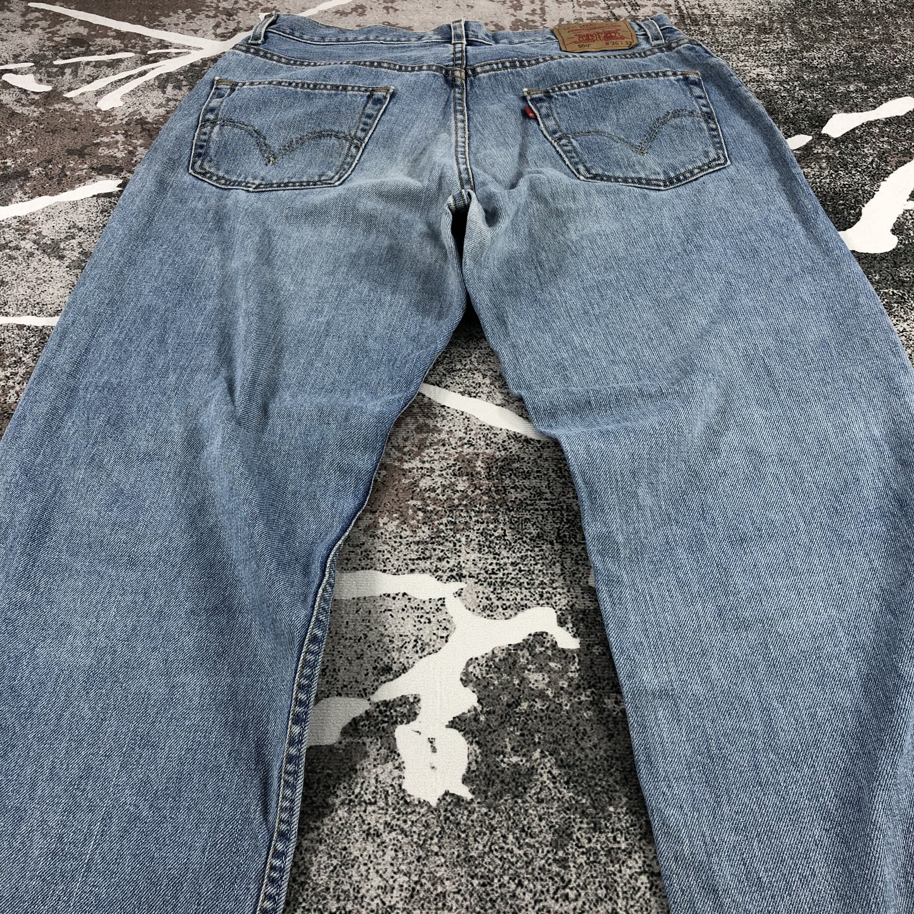 Levi's Vintage Levis 550 Jeans Relaxed Fit Denim KJ626 Size US 36 / EU 52 - 4 Thumbnail