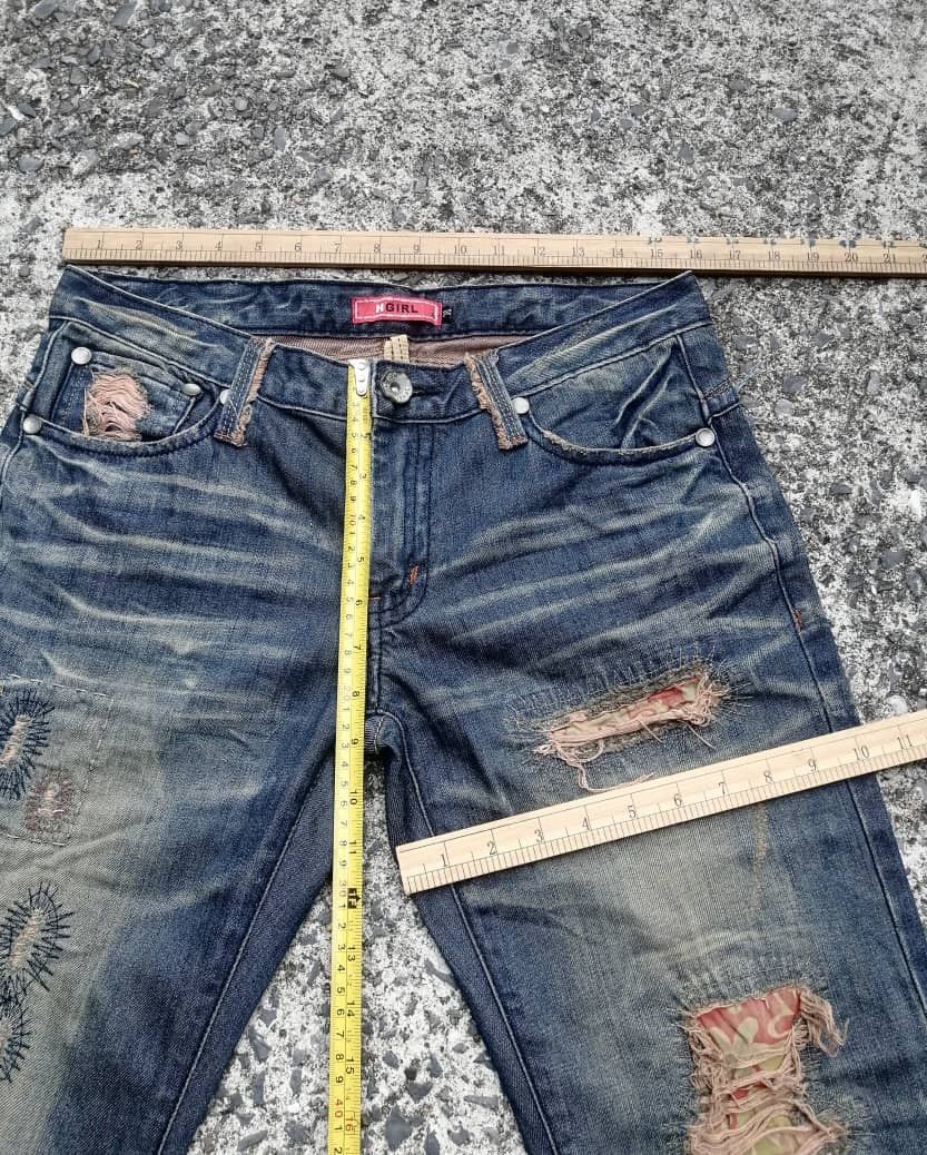 Other H Girl Nice Design Distressed Denim Size 32" / US 10 / IT 46 - 3 Thumbnail