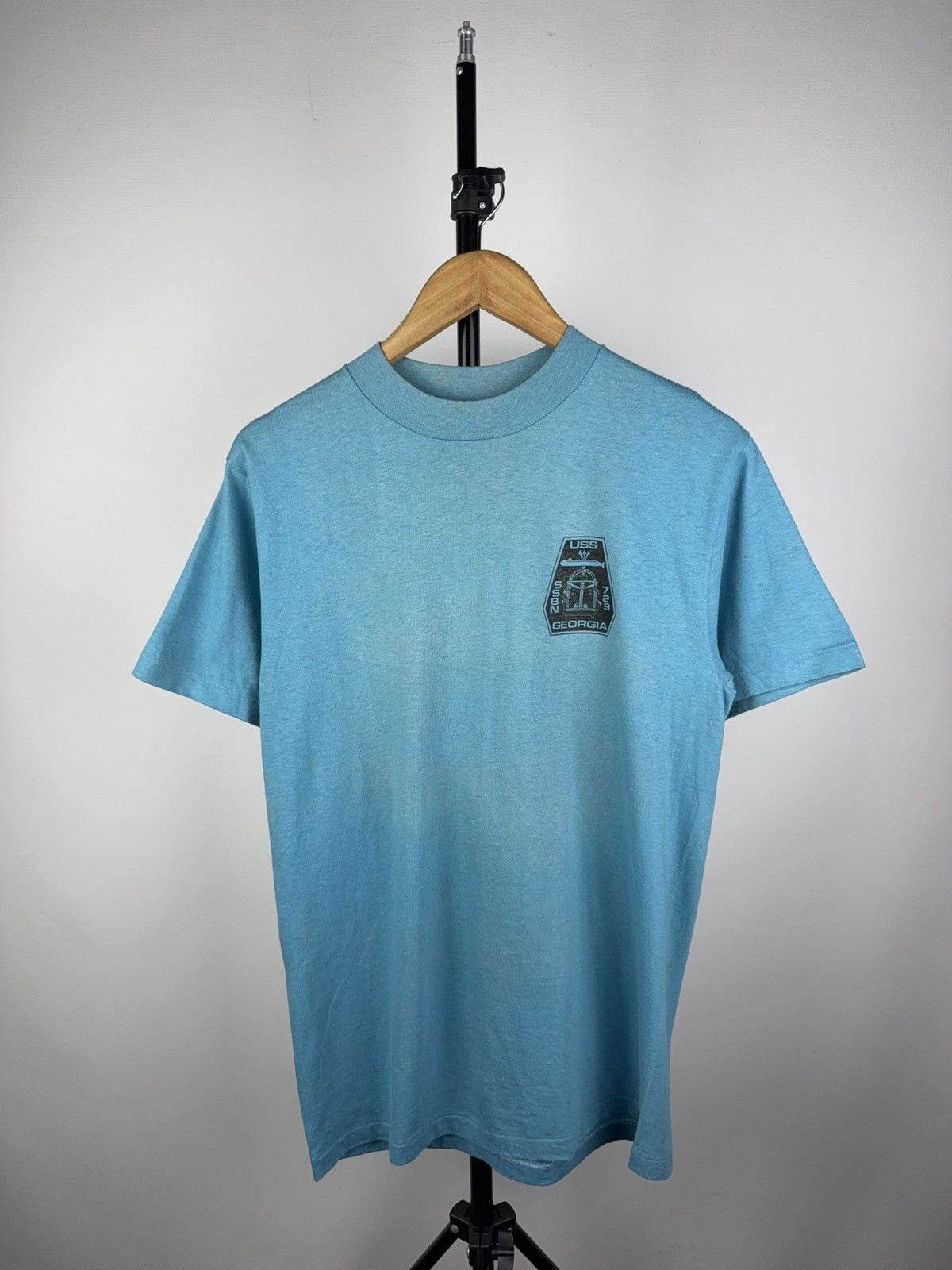 Vintage USS Georgia Submarine Graphic Tee Patriotic USA Hanes 90s Size US M / EU 48-50 / 2 - 2 Thumbnail