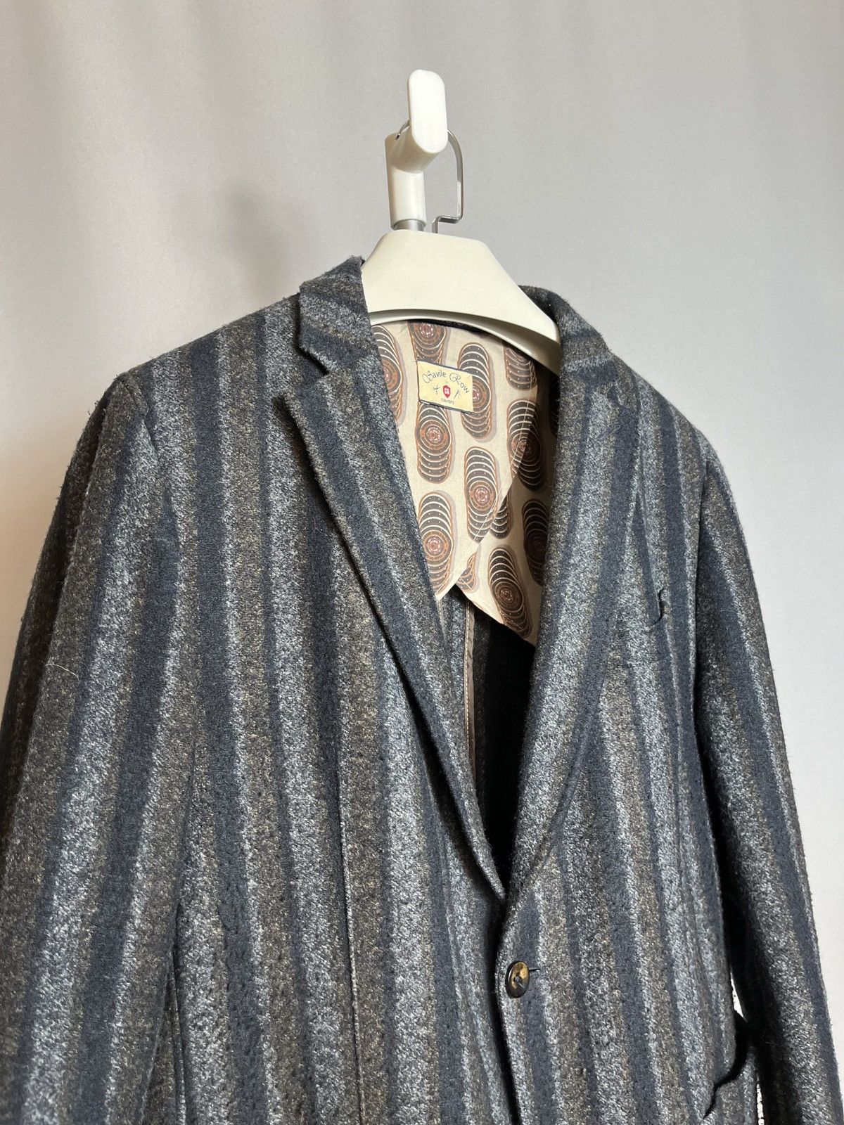 Designer × Savile Row Savile Row Club of Gents Sakko Lanificio Roma Slim Jacket Size 44R - 4 Thumbnail