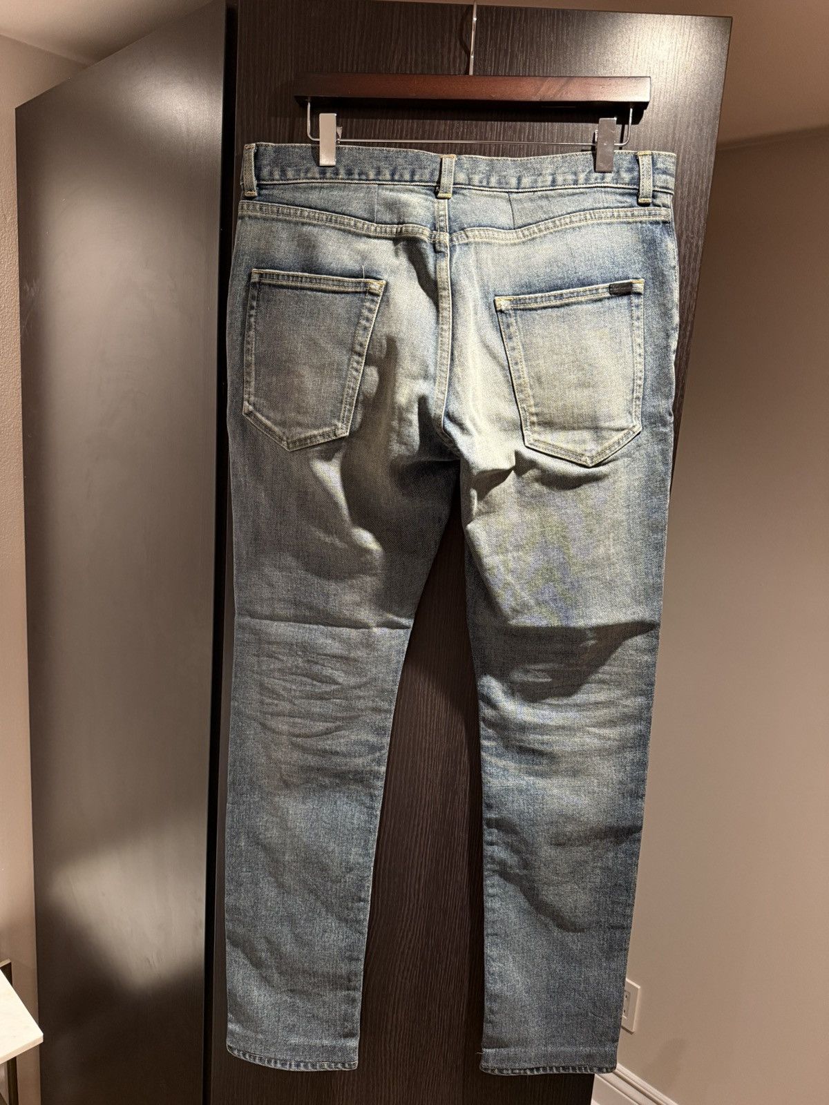 Saint Laurent Paris Dark Blue D02 Saint Laurent Jeans Size US 33 - 2 Thumbnail