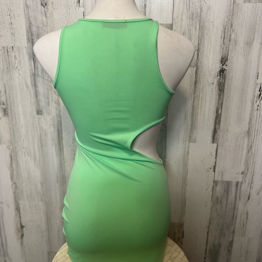 Shein Mint Green One-Side Cutout Bodycon Mini Dress – Size XS Size XS / US 0-2 / IT 36-38 - 4 Thumbnail