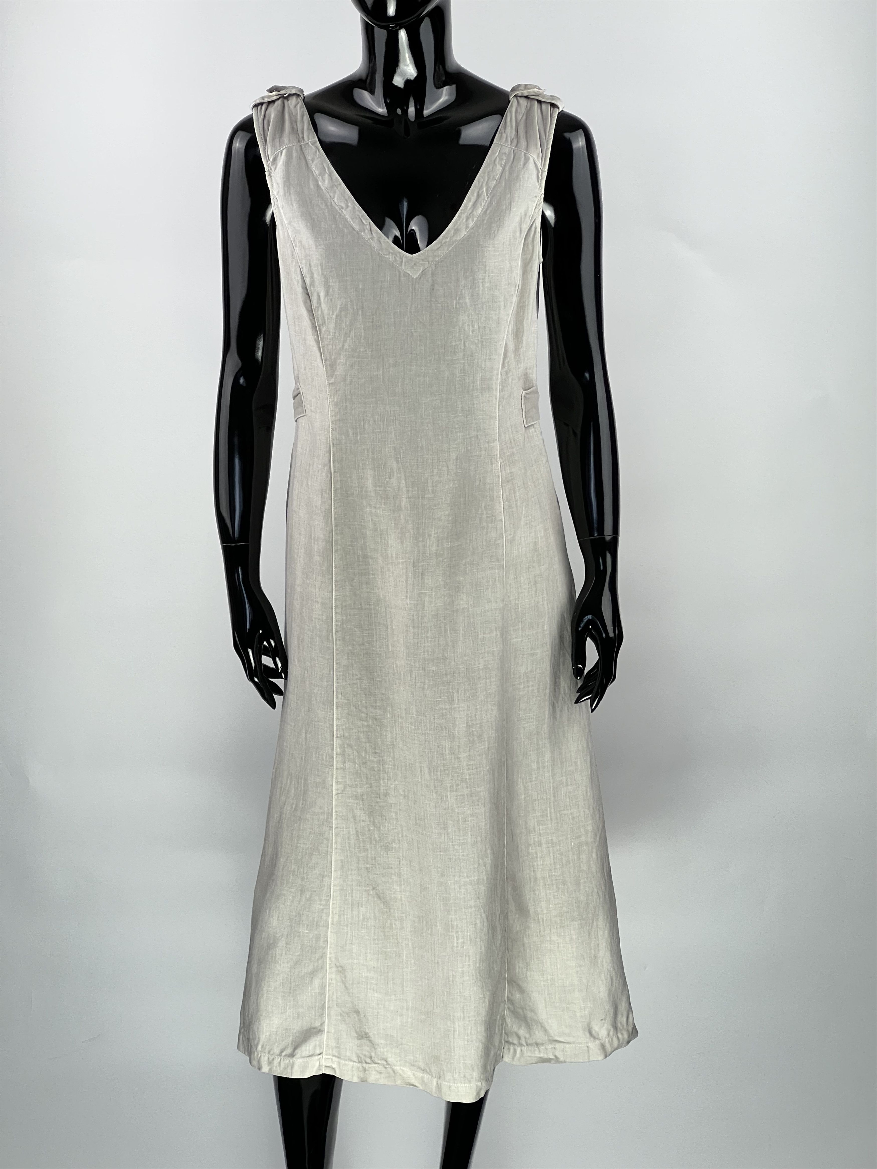 C.P. Company Rare Vintage C.P. Company Linen Midi Belted Dress Size IT42 Size M / US 6-8 / IT 42-44 - 1 Thumbnail