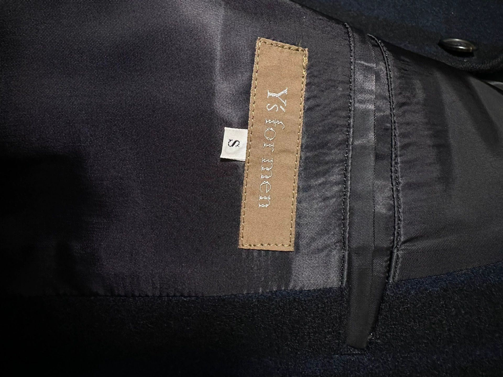 Yohji Yamamoto Yohji Yamamoto Y‘s Relaxed Wool Stripe Blazer Navy-Black Size US S / EU 44-46 / 1 - 3 Thumbnail