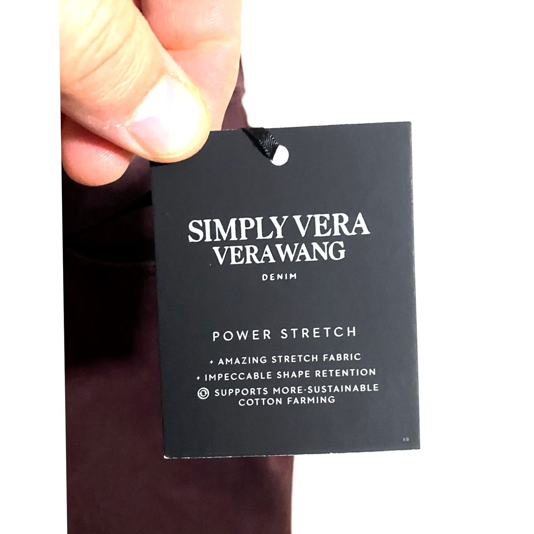 Vintage VINTAGE? No, skip. Simply Vera Wang Jeans Skinny High Rise Power Stretch 16 Glam Preppy NWT Womens Jeans Size 38" / US 16 / IT 52 - 4 Thumbnail