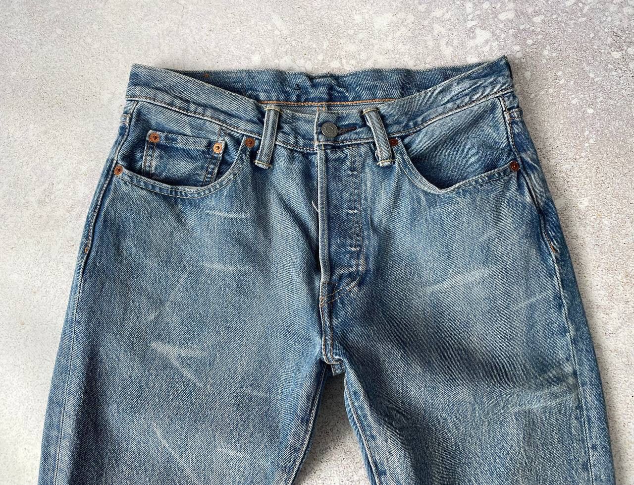 Levi's × Levi's Vintage Clothing × Vintage Vintage Levi’s 501 Washed Blue Denim Jeans Pants Y2K Rare Size US 32 / EU 48 - 6 Thumbnail