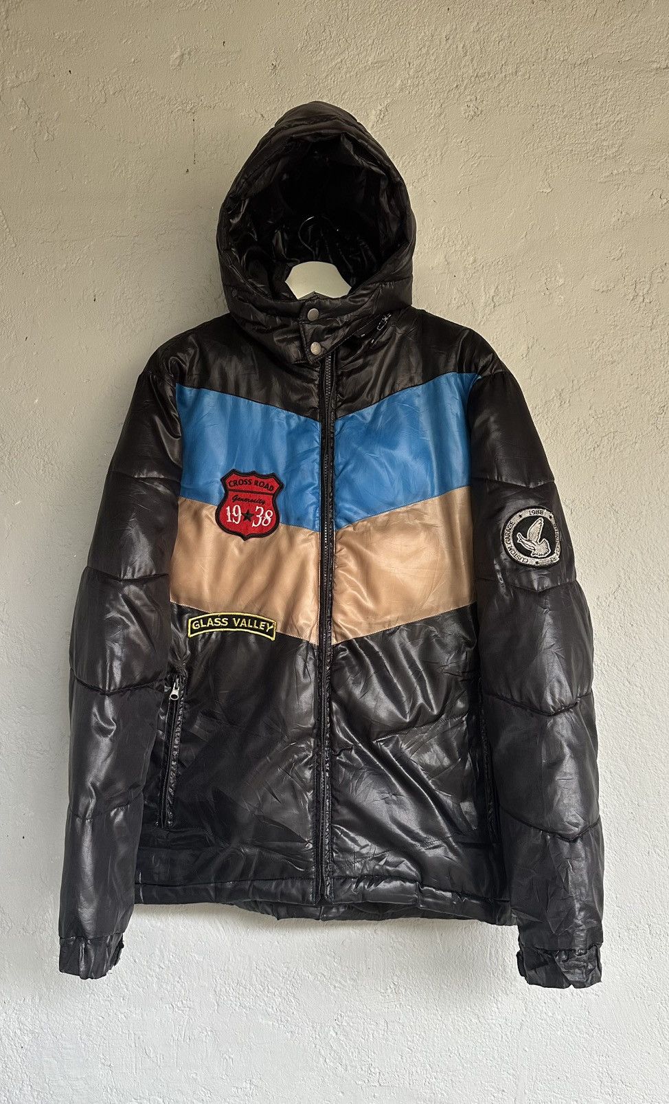 Japanese Brand Vintage Modefied puffer hoodie black Jackets Size US L / EU 52-54 / 3 - 1 Thumbnail
