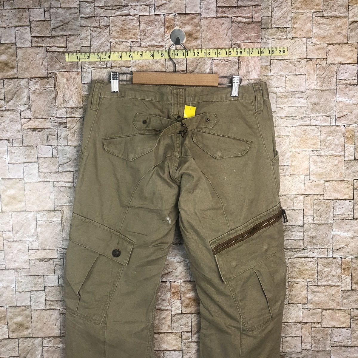 Japanese Brand Dominate japan utility Brown Cargo Multipocket Pants #A365 Size US 31 - 17 Thumbnail