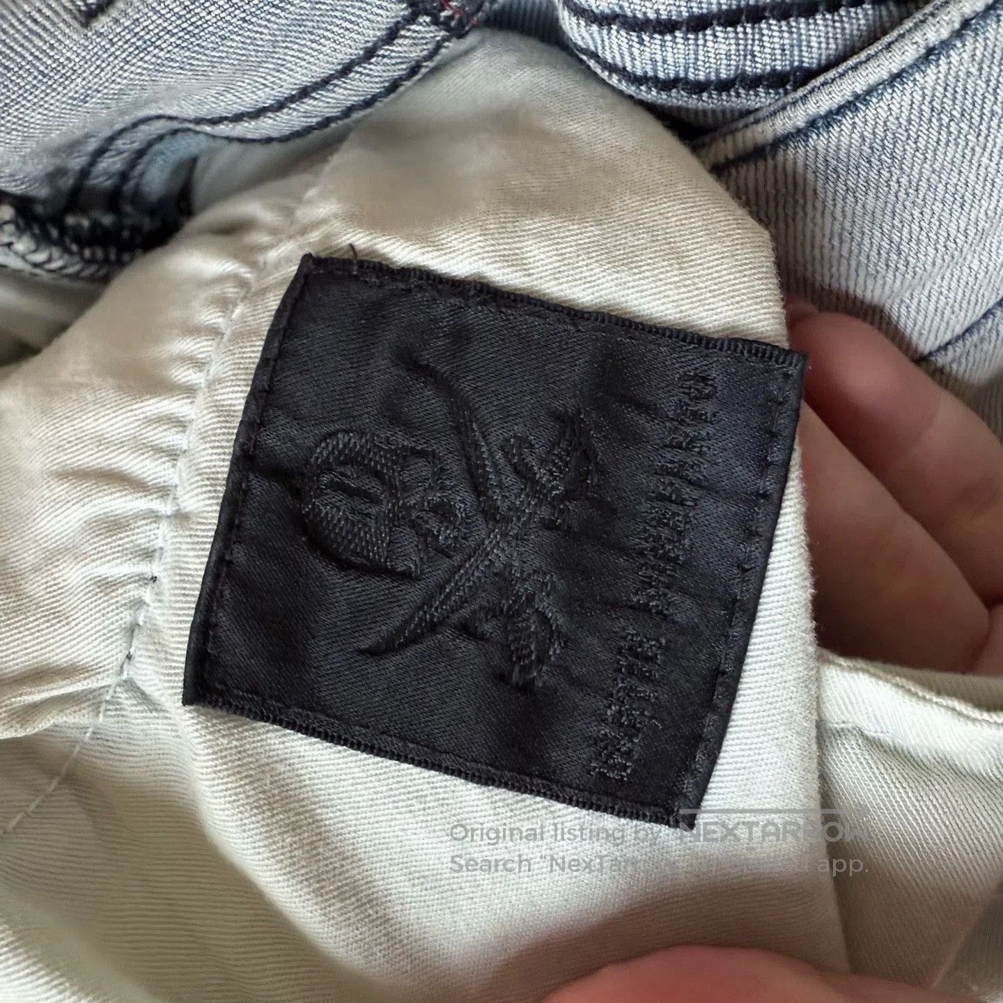 Other MMJ Jeans Skull Rhinestone Pockets. Size 33" - 6 Thumbnail