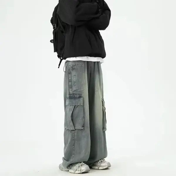 Jean Miyauchi x Mirei Wide Leg Denim Cargo Pant Size US 31 - 3 Thumbnail
