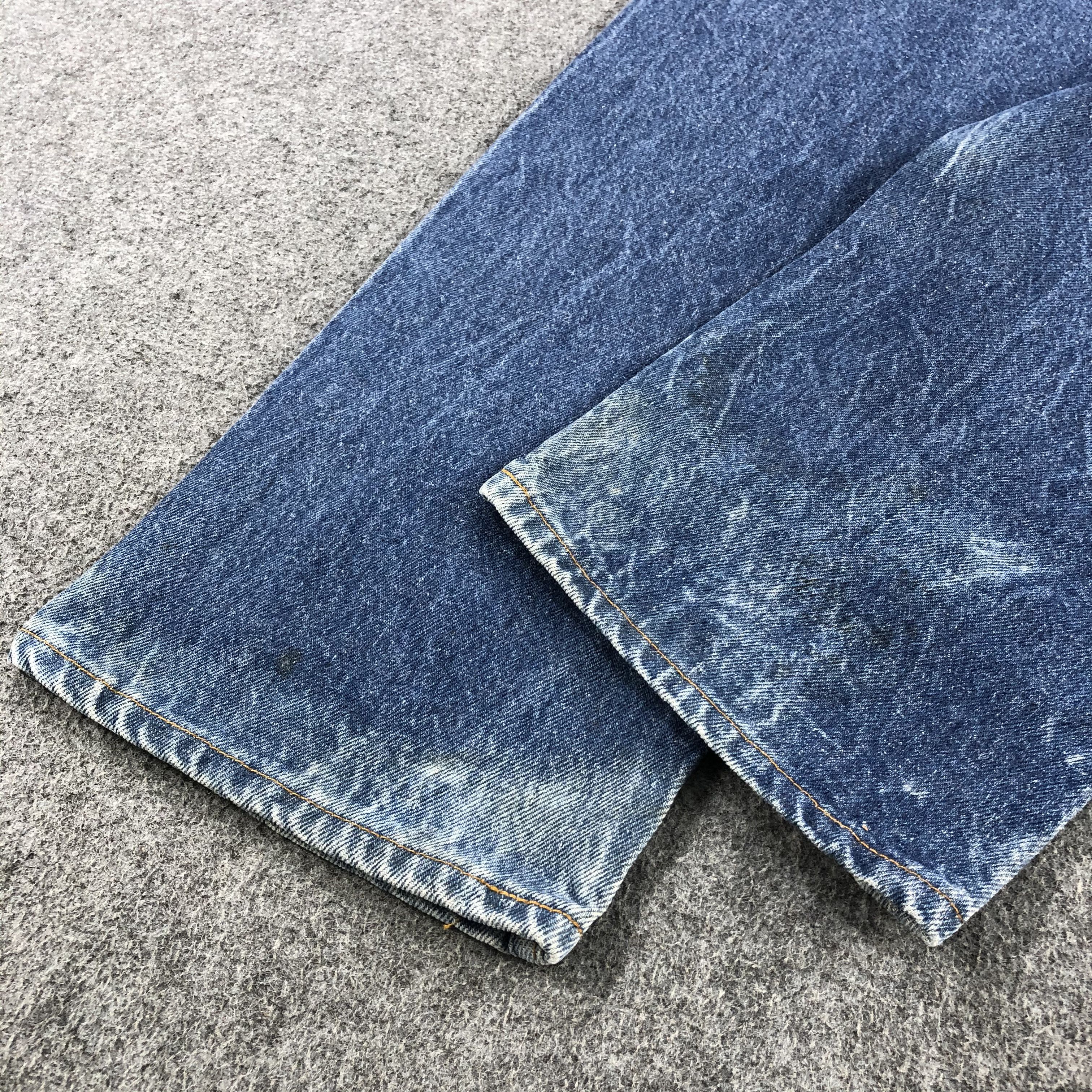 Levi's Vintage 80s Blue Wash Levis 501 Jeans-J1742 Size US 28 / EU 44 - 6 Thumbnail