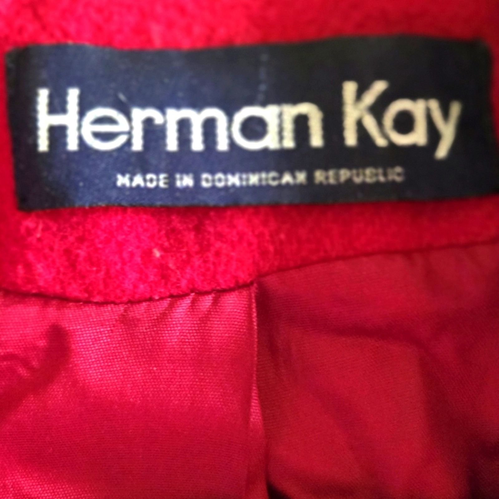 Other Vintage Herman Kay red wool blend coat, size 18 Size XXL / US 16-18 / IT 52-54 - 5 Thumbnail