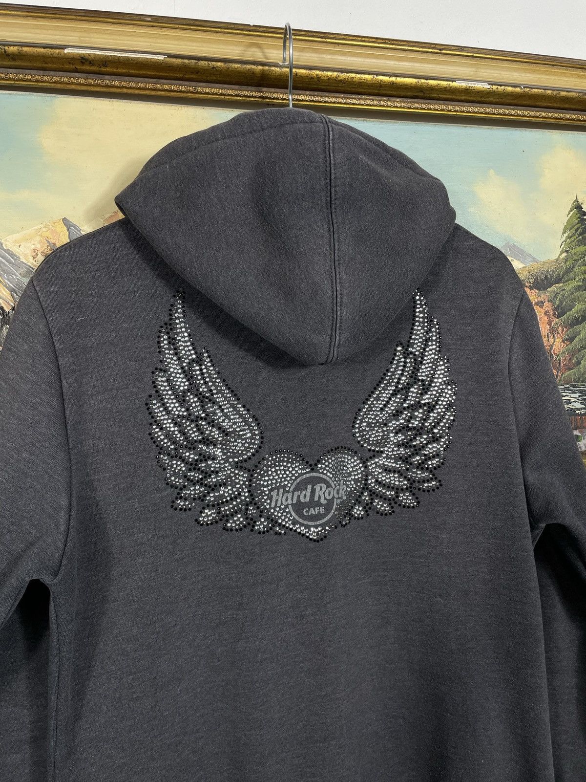 Hard Rock Cafe × Vintage Hard Rock Vintage Y2k Zip Hoodie Sweatshirt Cyber Grunge Size US S / EU 44-46 / 1 - 11 Thumbnail