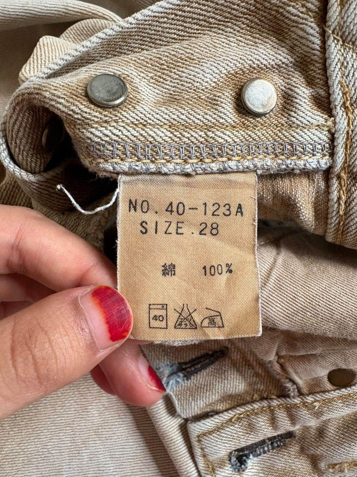 Spellbound Vintage Spellbound Cream Rusty Wash Jeans Size US 28 / EU 44 - 9 Thumbnail