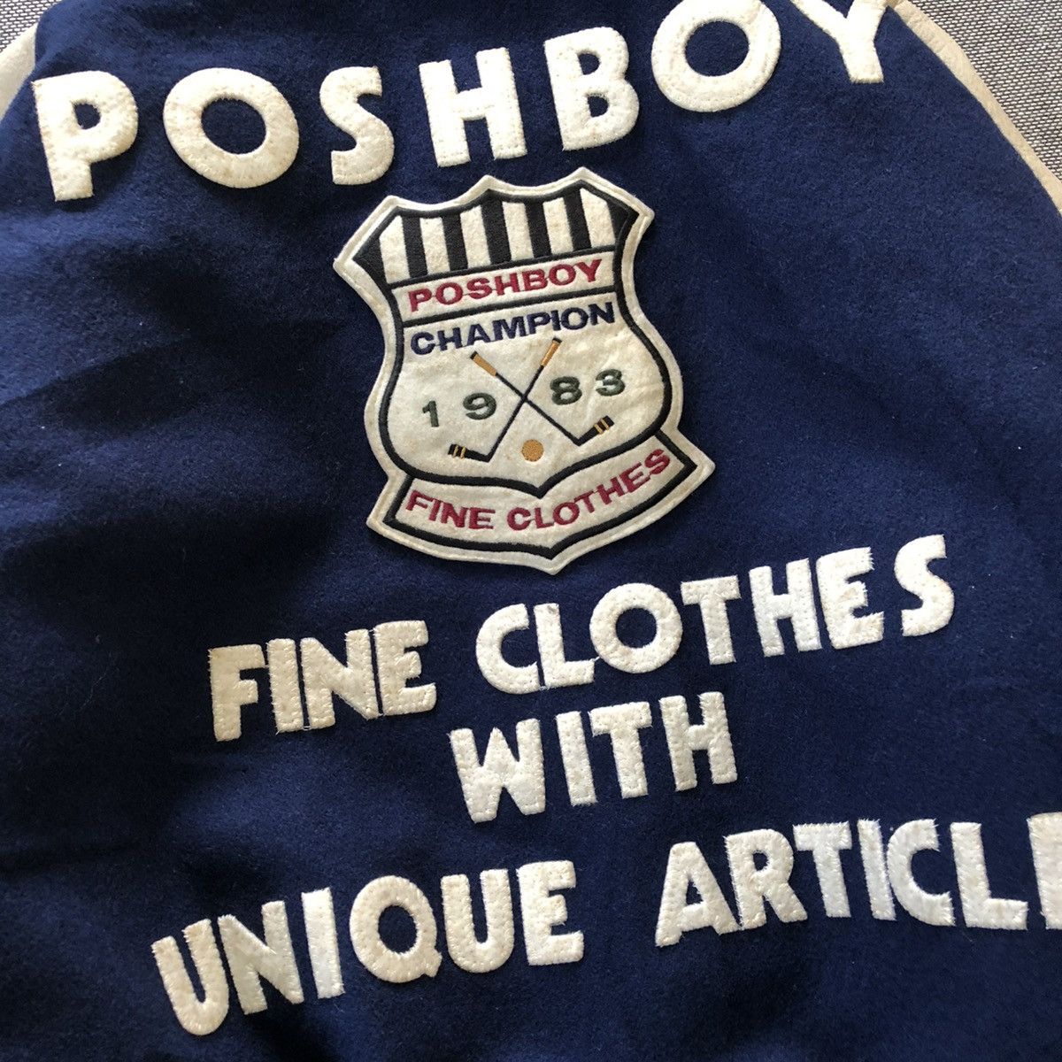 Leather Posh Boy Wool Vintage Varsity Size US M / EU 48-50 / 2 - 12 Thumbnail