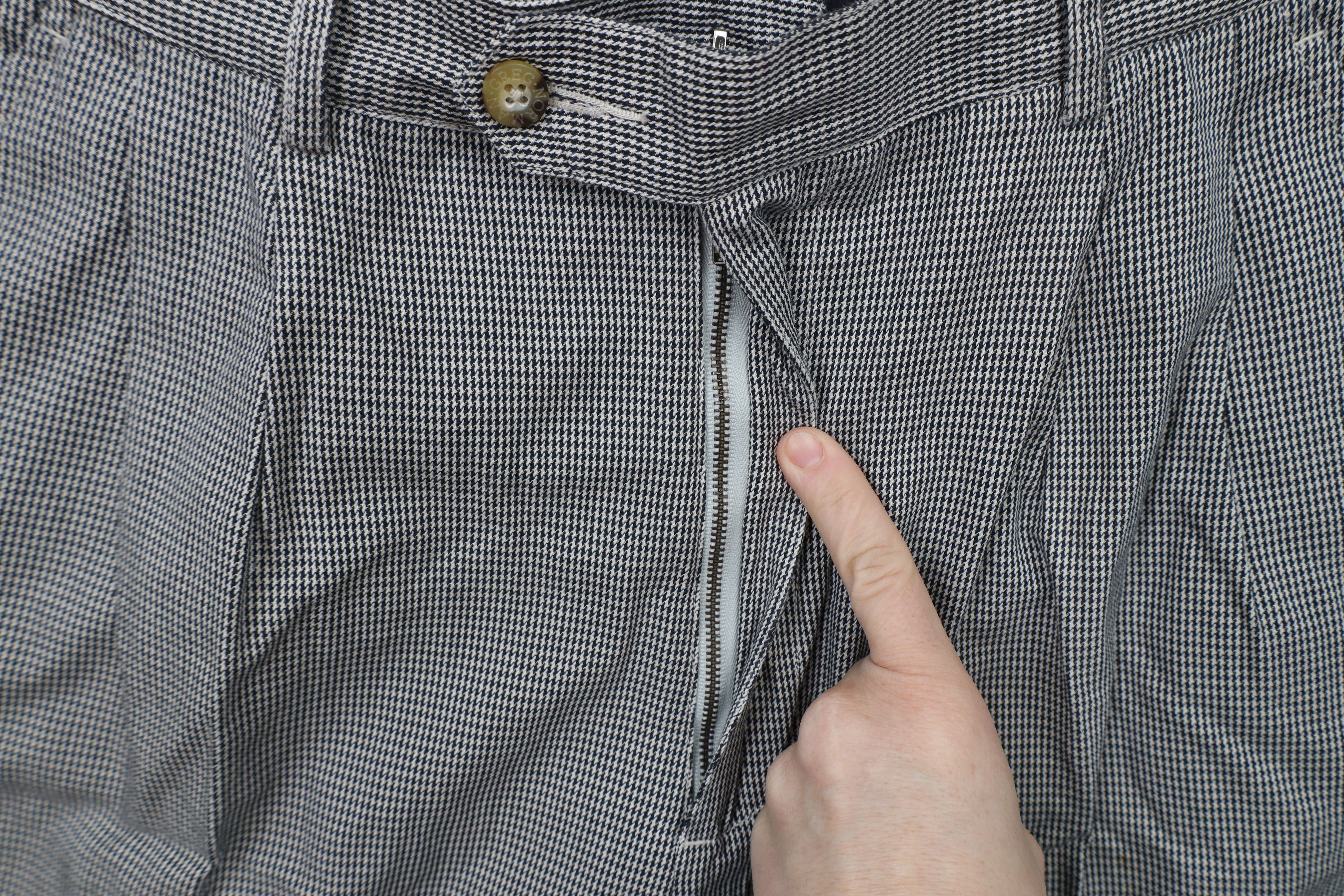 Vintage Vintage 90s Streetwear Cuffed Houndstooth Chino Pants Cotton Size US 34 / EU 50 - 5 Thumbnail